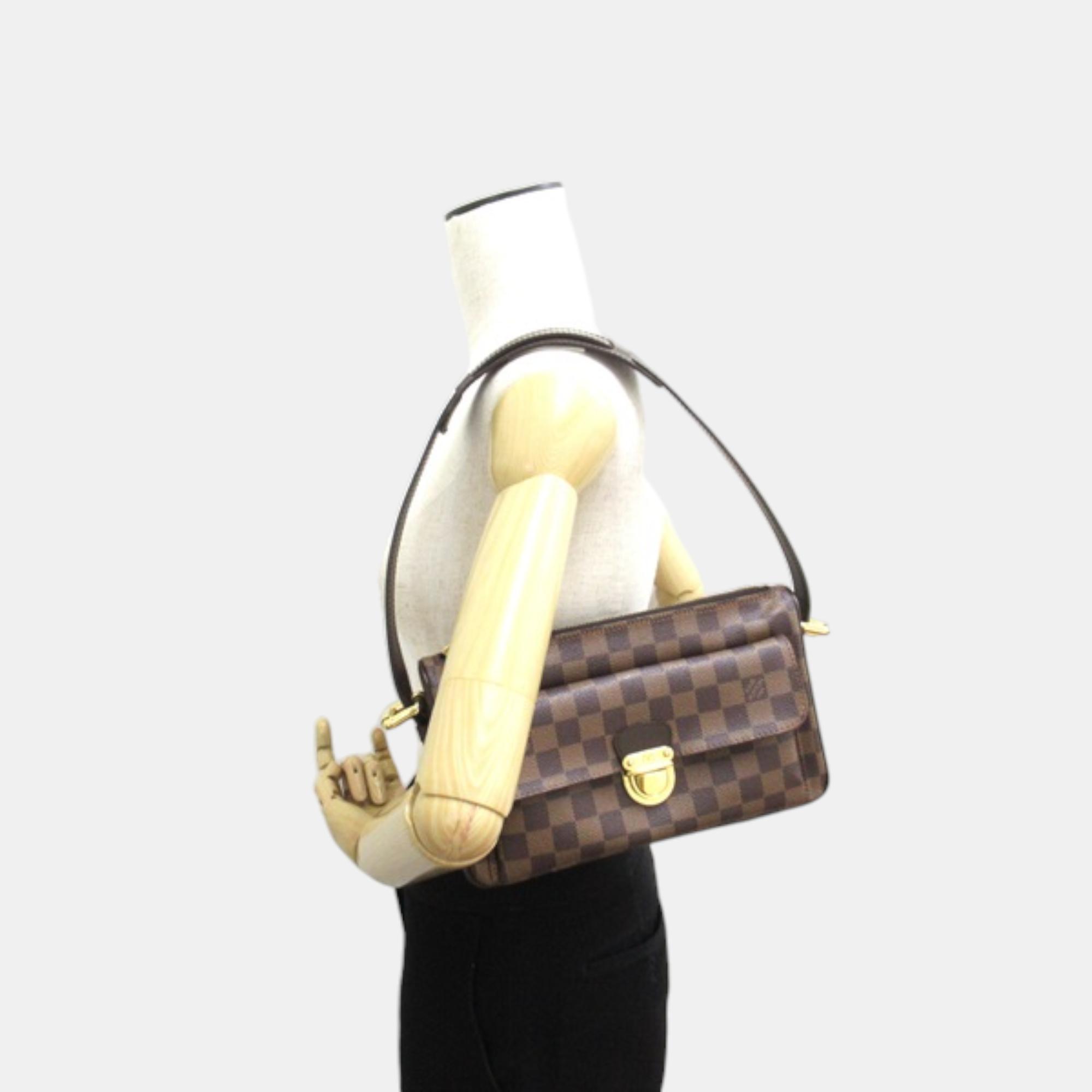 Louis Vuitton Brown Canvas Damier Ebene Ravello GM Shoulder Bag