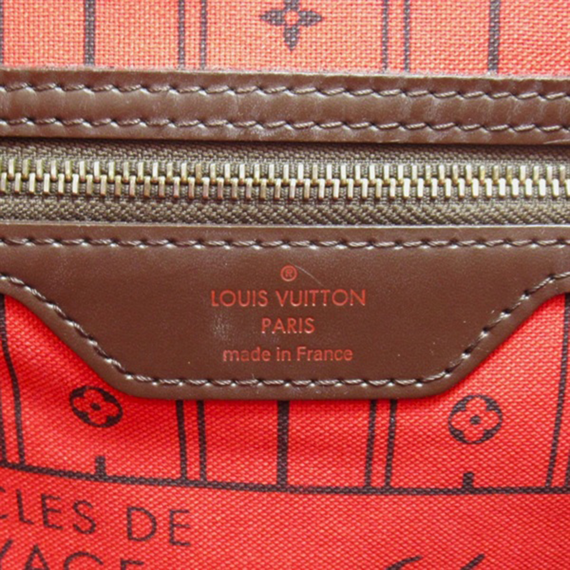 Louis Vuitton Brown Damier Ebene Canvas Neverfull MM Tote Bag