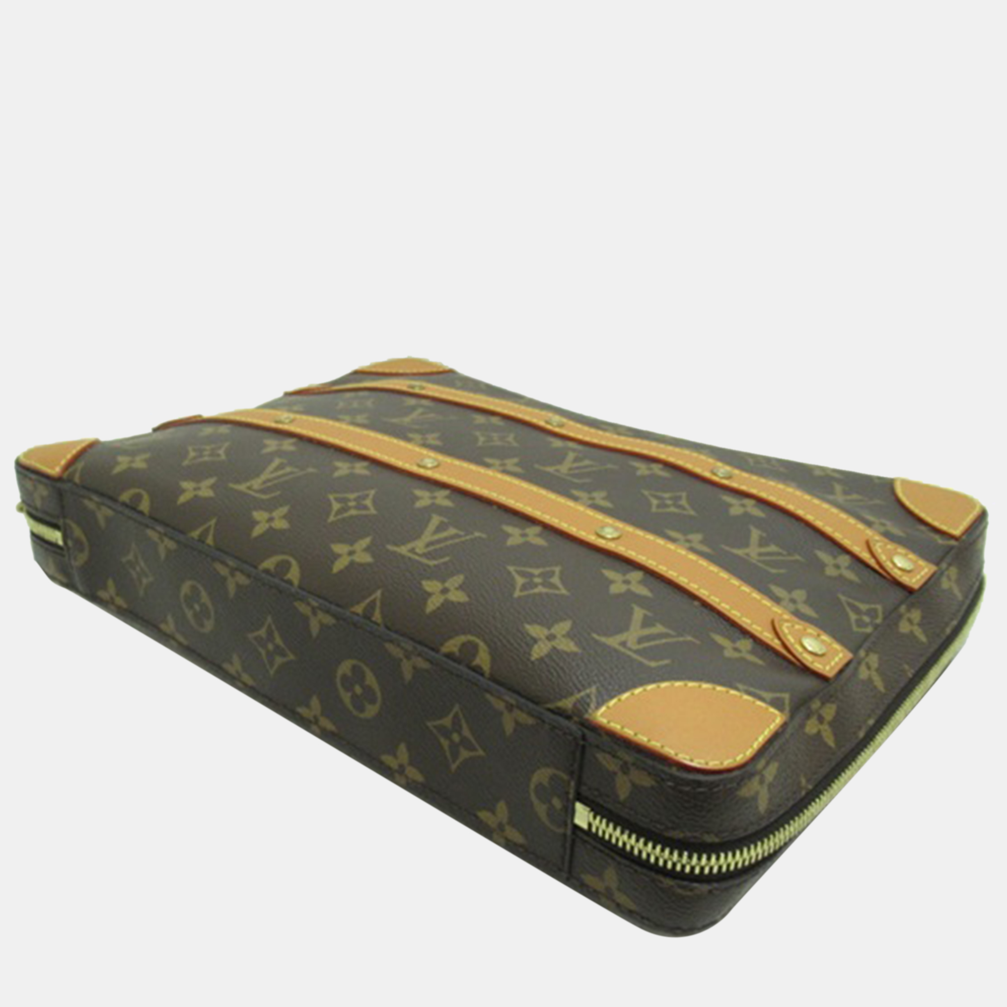 Louis Vuitton Brown Monogram Canvas Soft Trunk Crossbody Bag