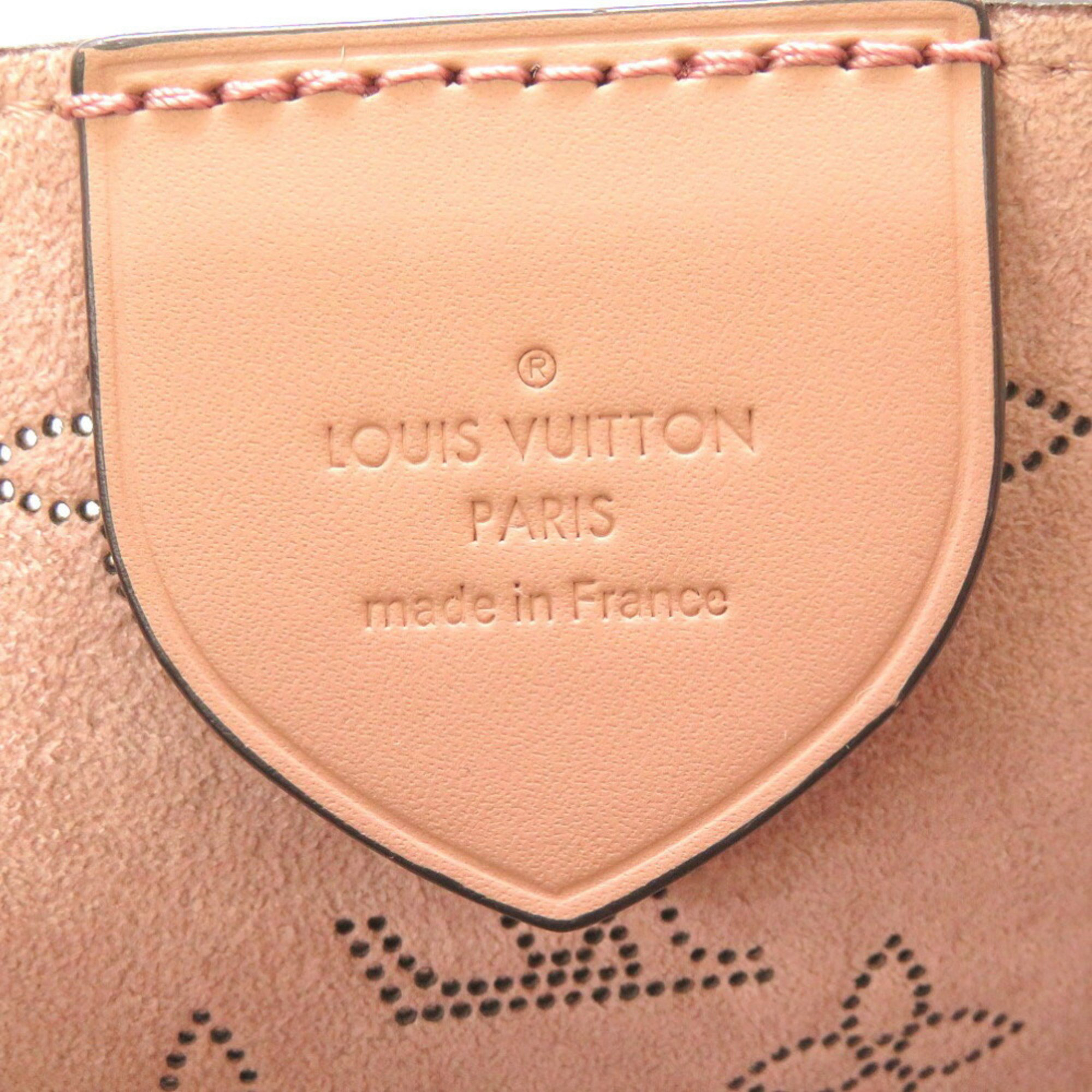 Louis Vuitton Orange Leather Monogram Mahina Girolata Bucket Bag