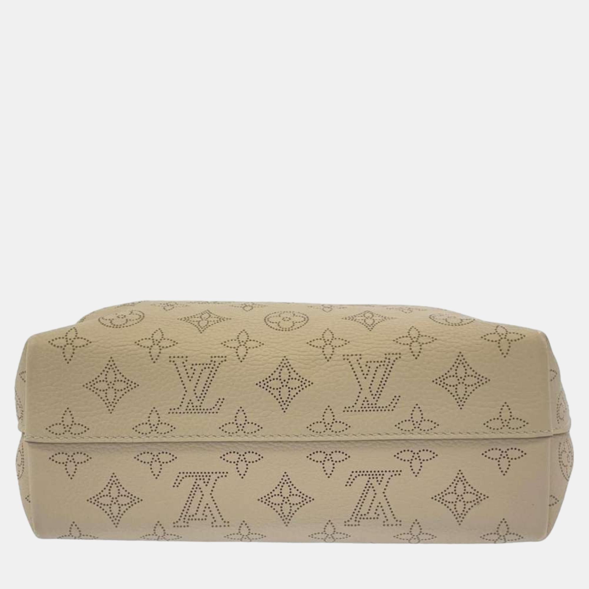 Louis Vuitton Beige Monogram Mahina Leather Why Knot PM Shoulder Bag