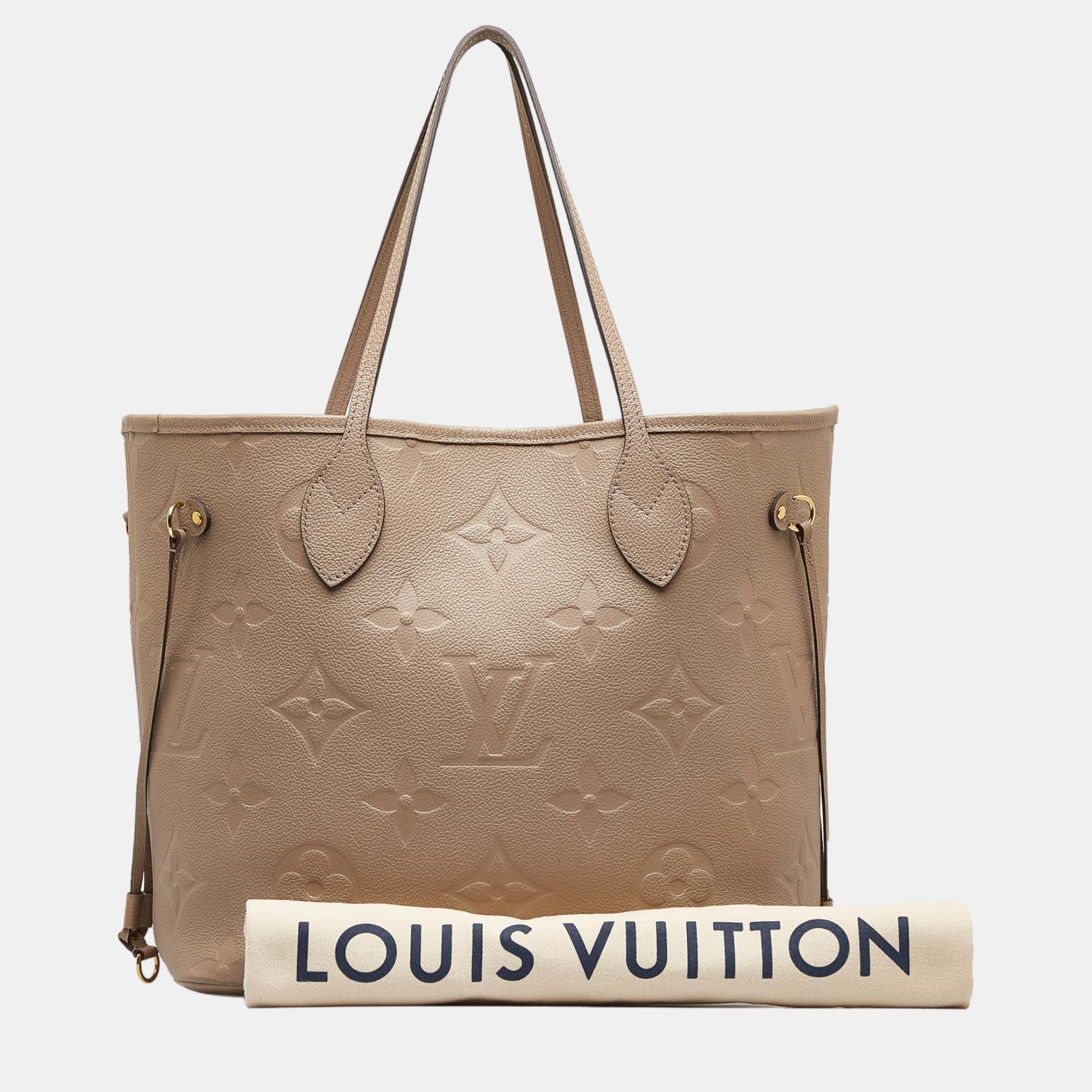 Louis Vuitton Brown Monogram Empreinte Neverfull MM