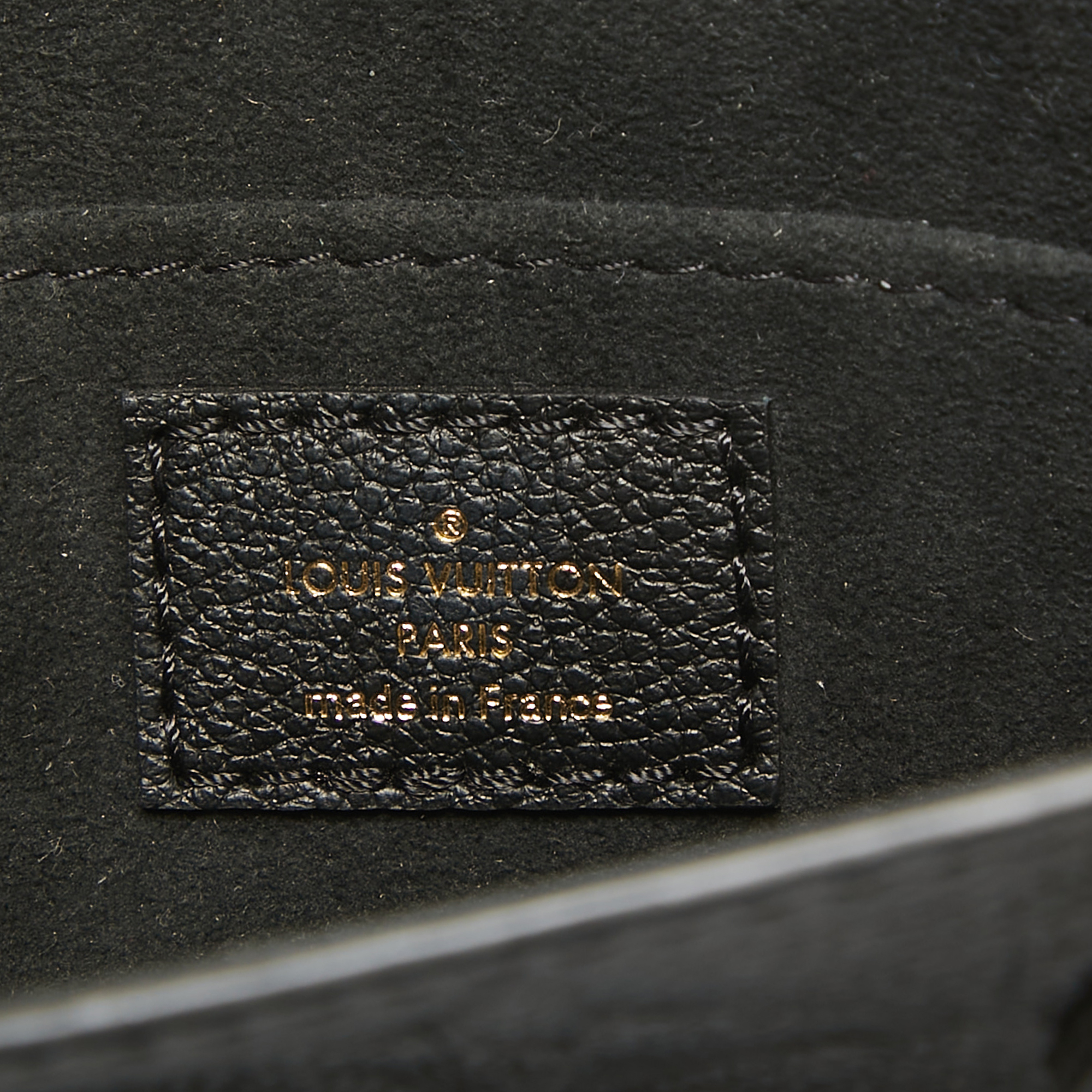 Louis Vuitton Black Empreinte Leather Petit Sac Plat Bag
