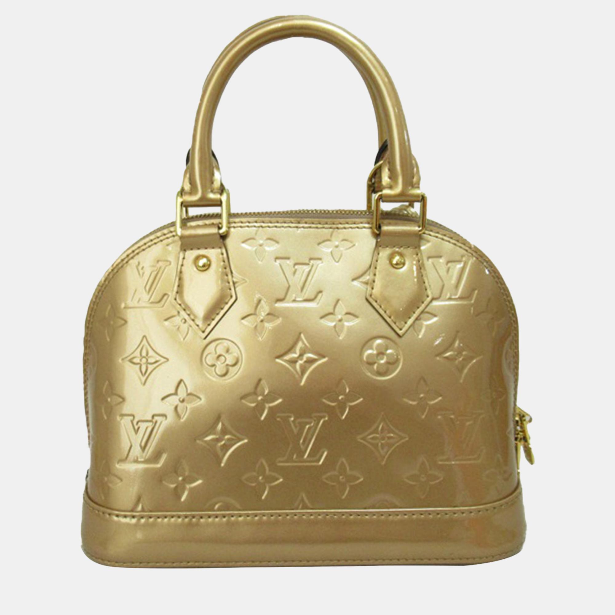 Louis Vuitton Gold Monogram Vernis Alma BB