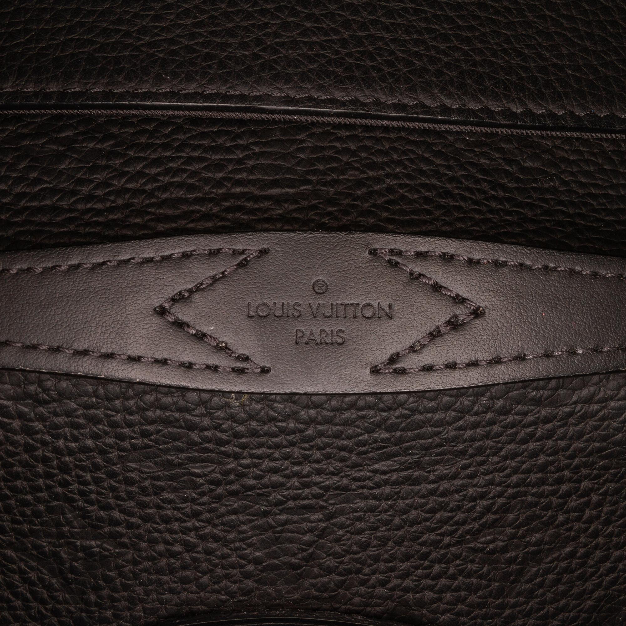 Louis Vuitton Black Taurillon S Lock Sling Bag