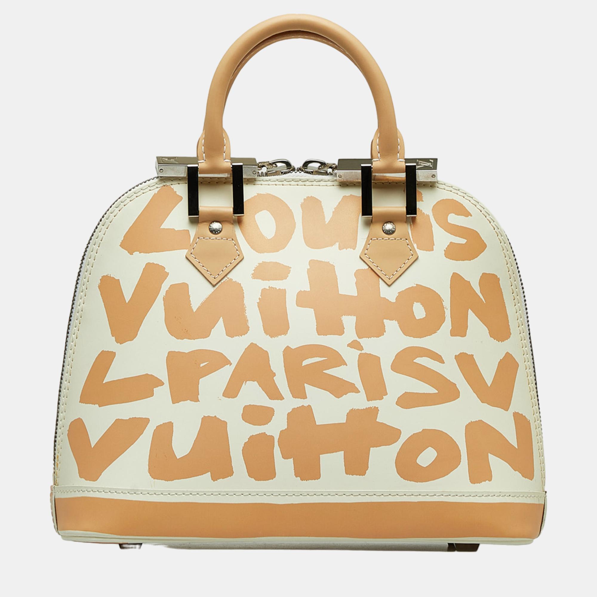 Louis Vuitton Brown/White X Stephen Sprouse Graffiti Alma MM