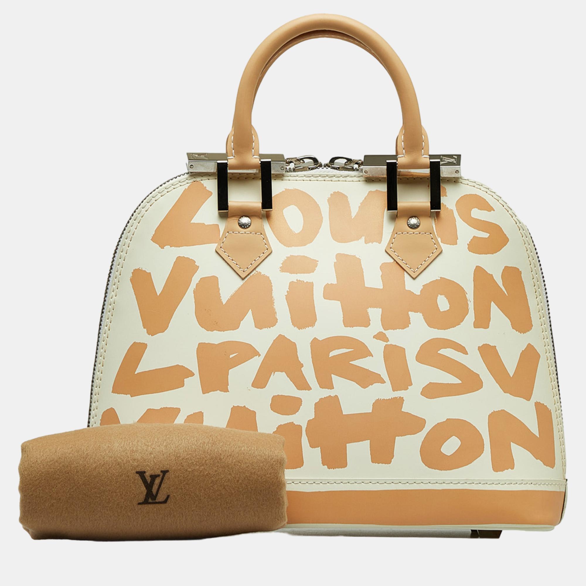 Louis Vuitton Brown/White X Stephen Sprouse Graffiti Alma MM