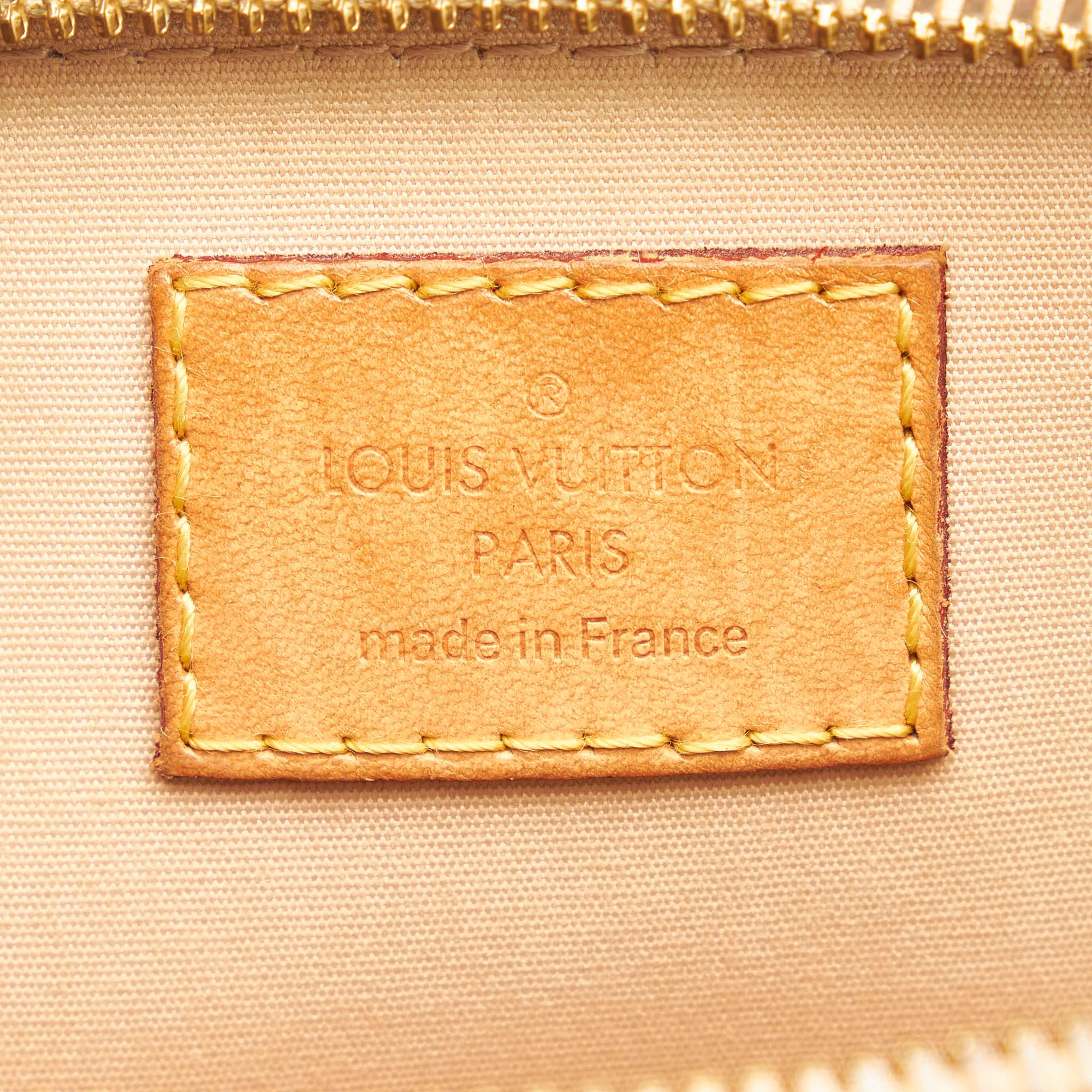 Louis Vuitton Beige/Brown Monogram Vernis Alma BB