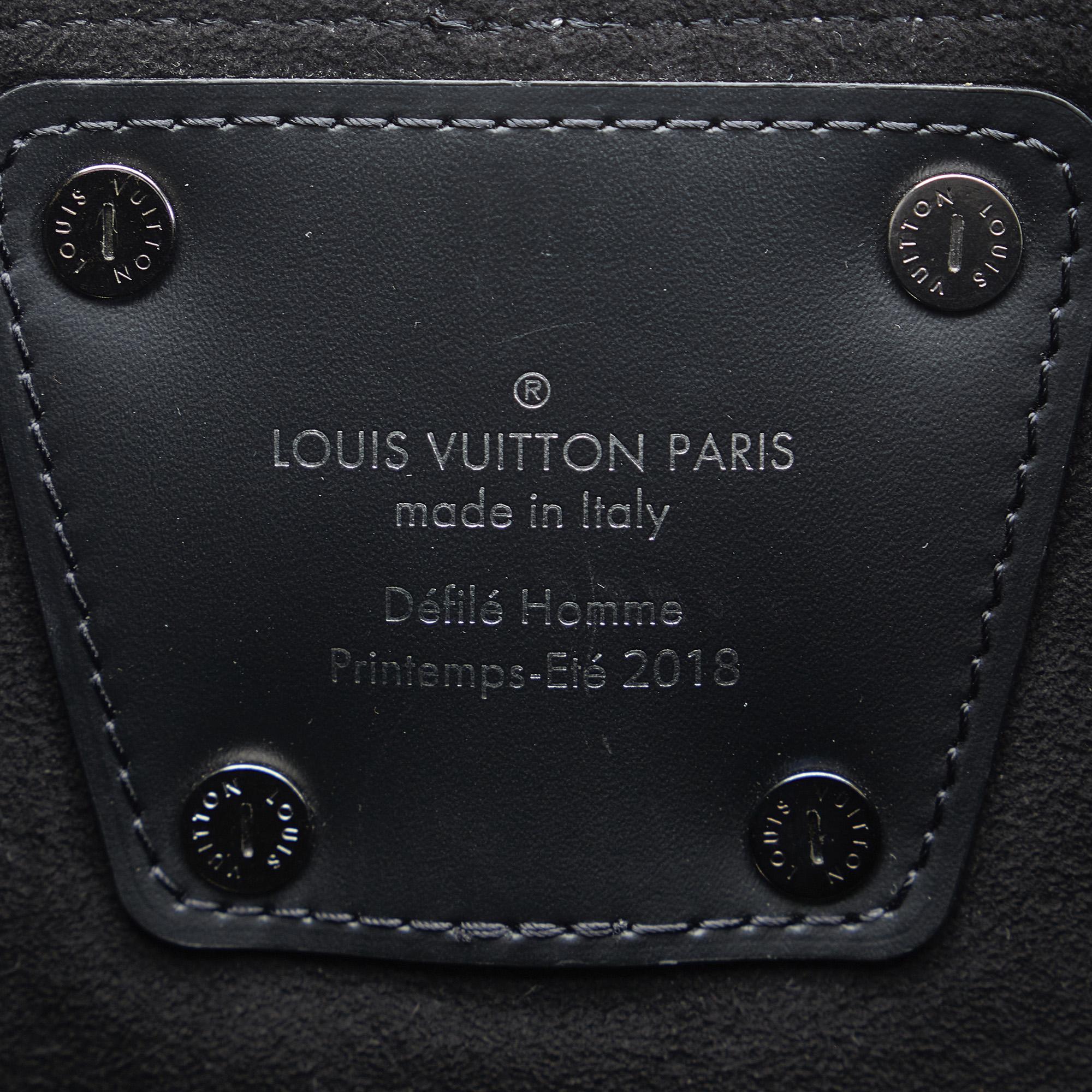 Louis Vuitton Black/Grey Split Monogram Eclipse North South Tote