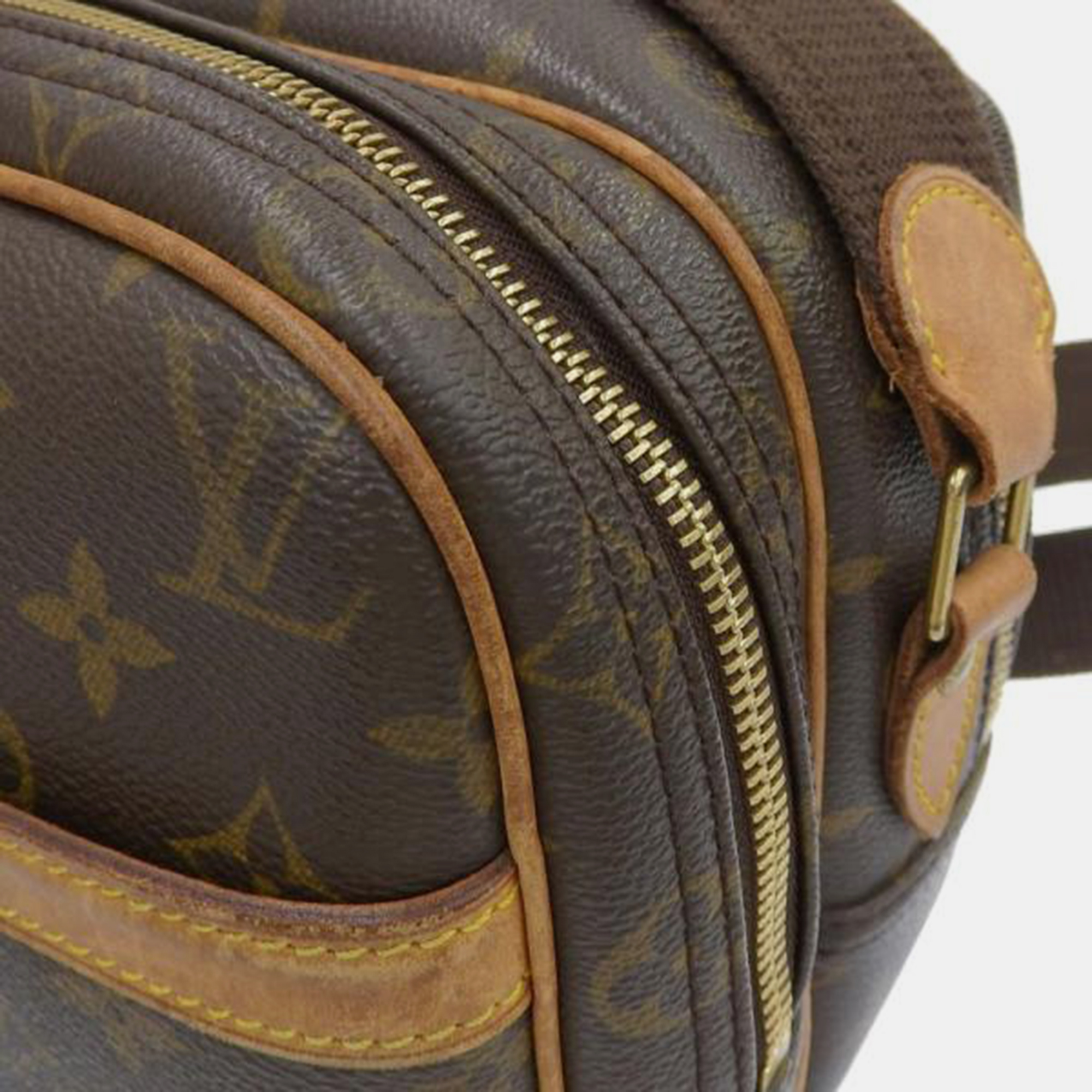 Louis Vuitton Brown/Beige Canvas  Reporter Shoulder Bags