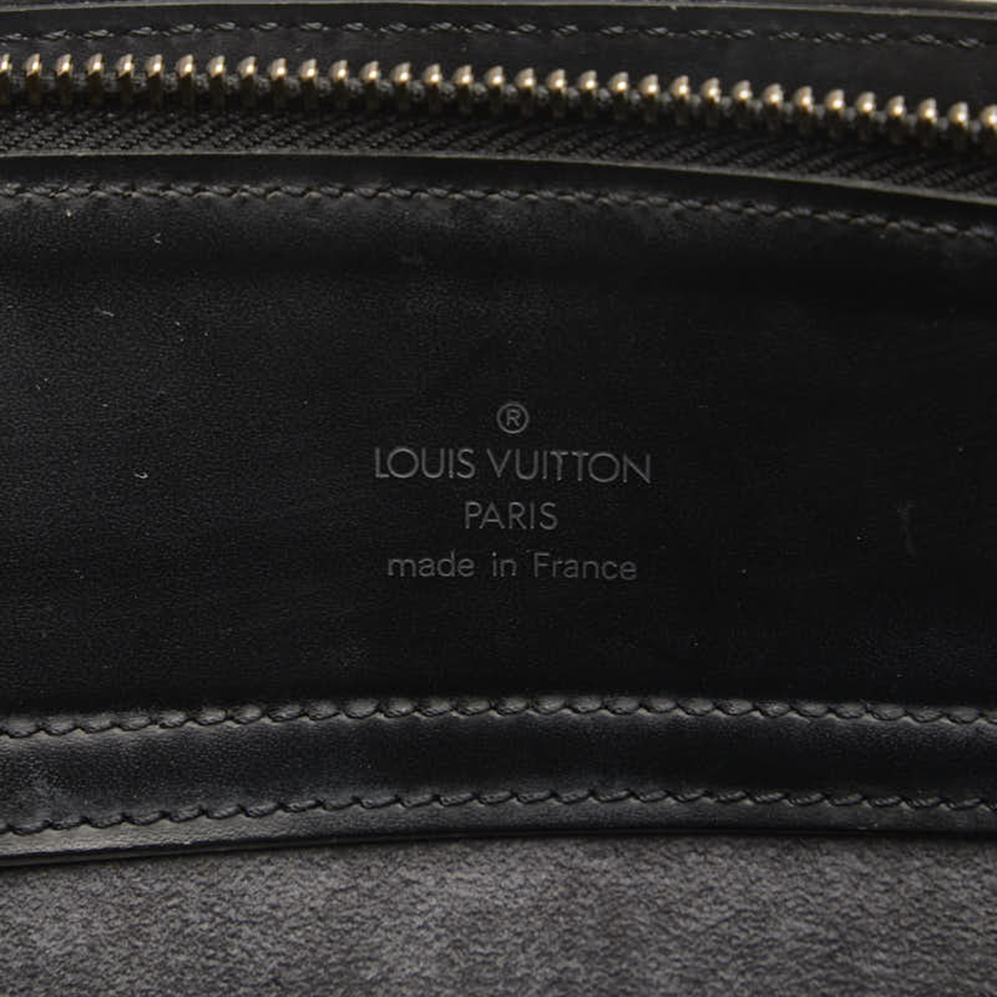 Louis Vuitton Black Leather Epi Gemeaux Tote Bag