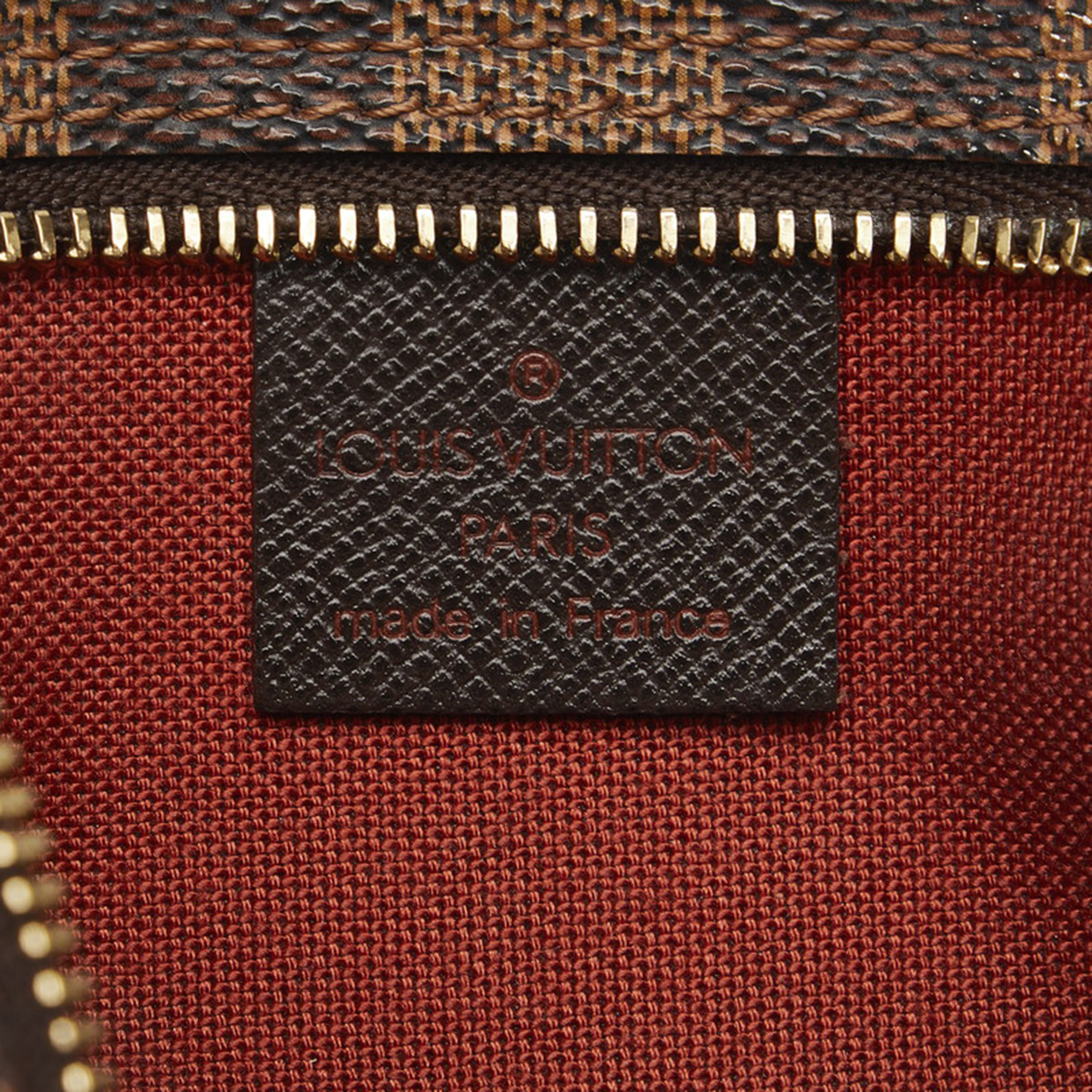 Louis Vuitton Brown Canvas Damier Ebene Trousse Pochette Shoulder Bag