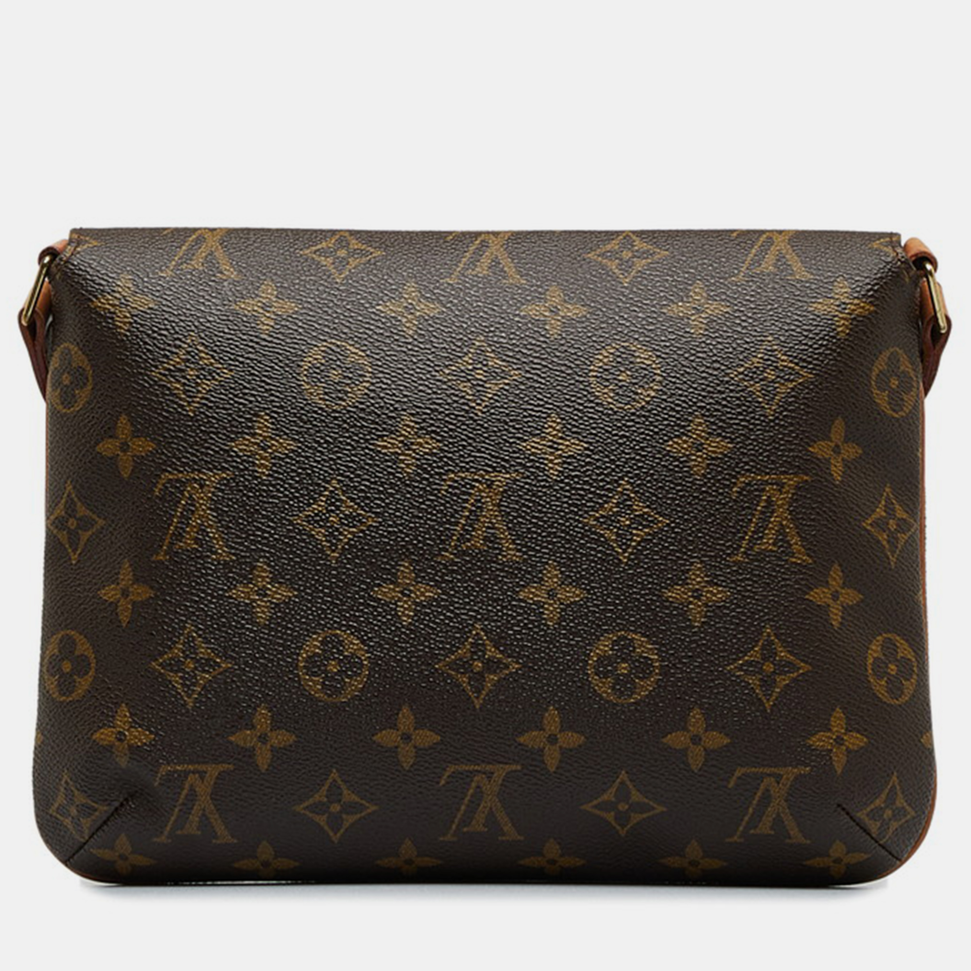 Louis Vuitton Brown Coated Canvas, Leather  Musette Tango Shoulder Bags