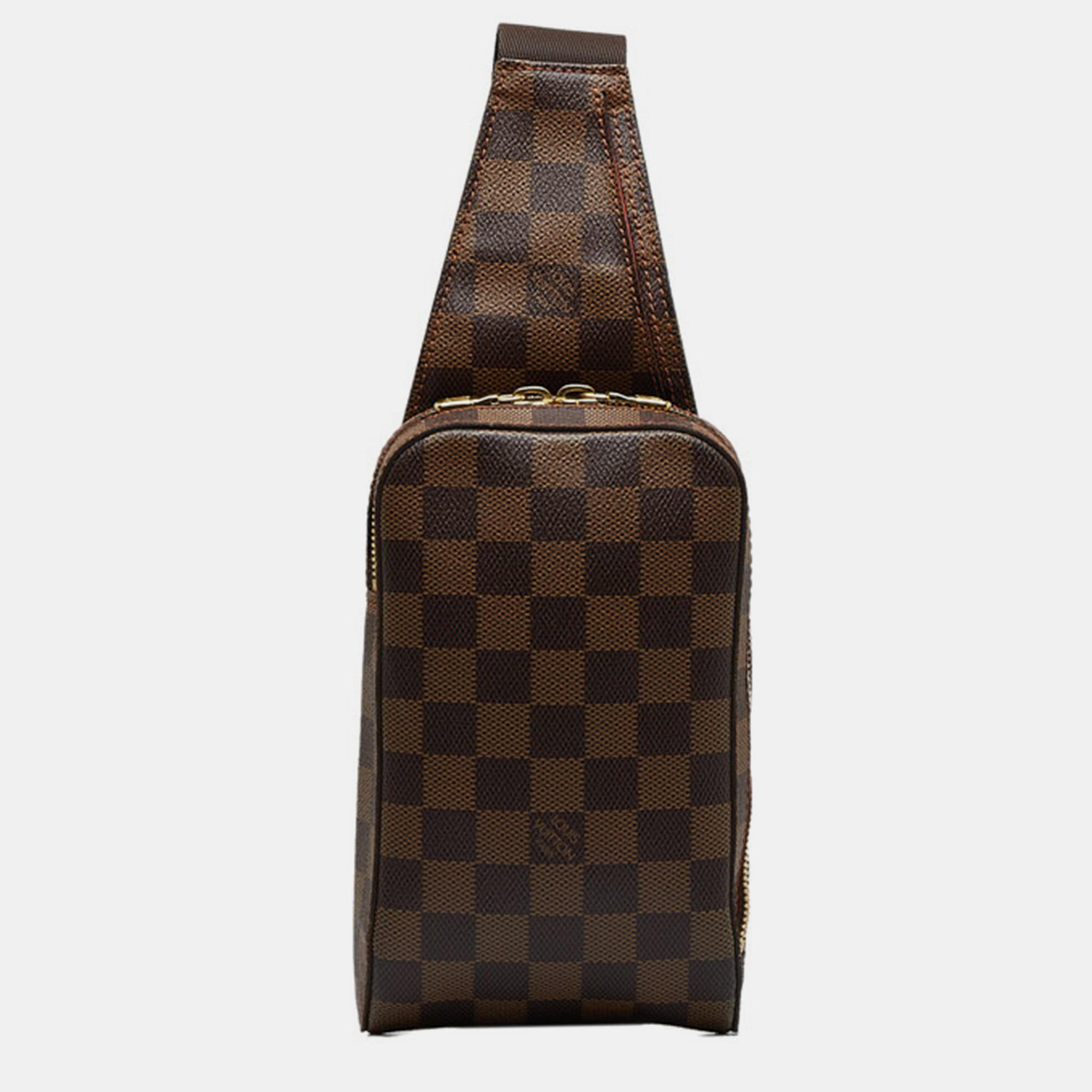 Louis Vuitton Brown Canvas Damier Ebene Geronimos Crossbody Bag