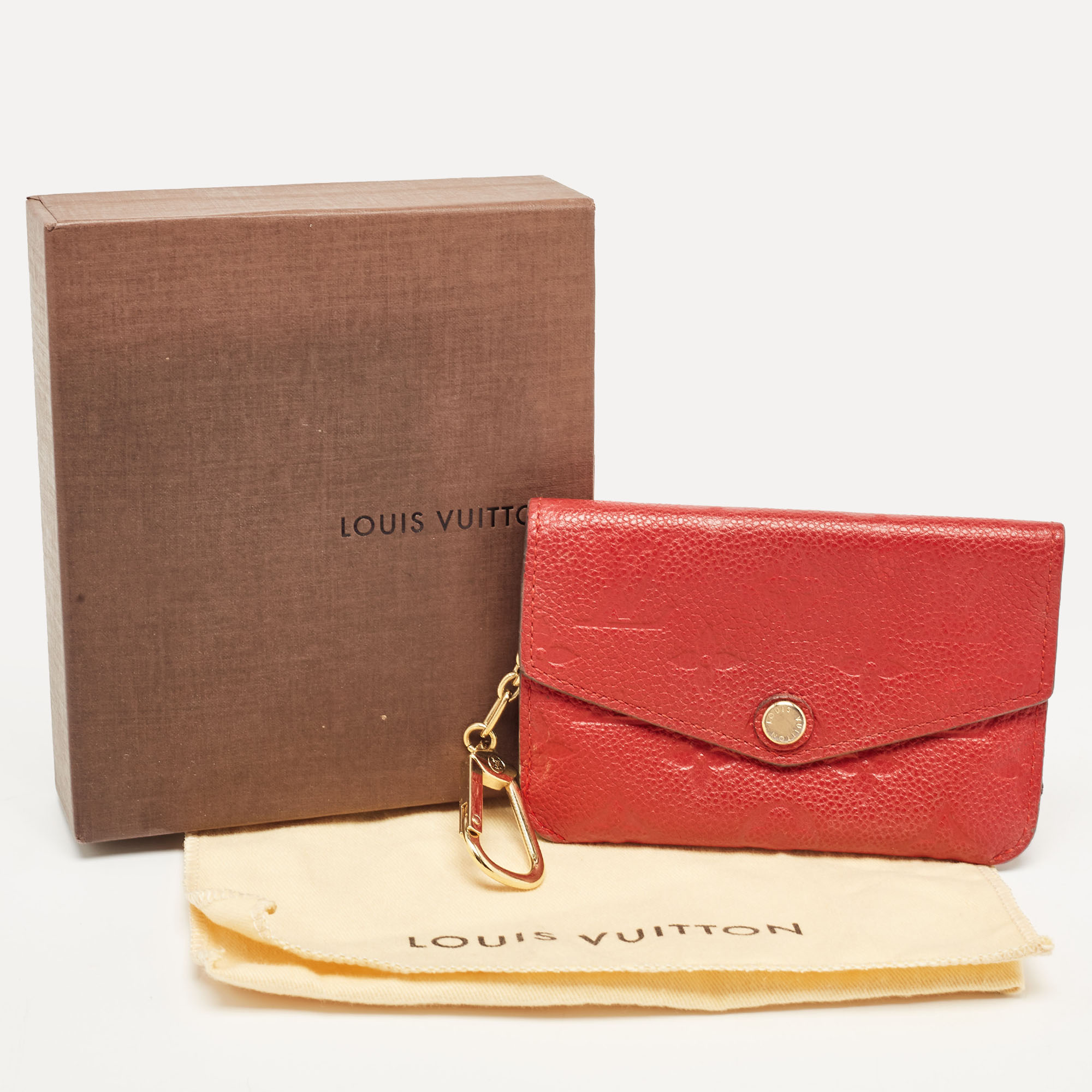 Louis Vuitton Cherry Empreinte Leather Key Pouch