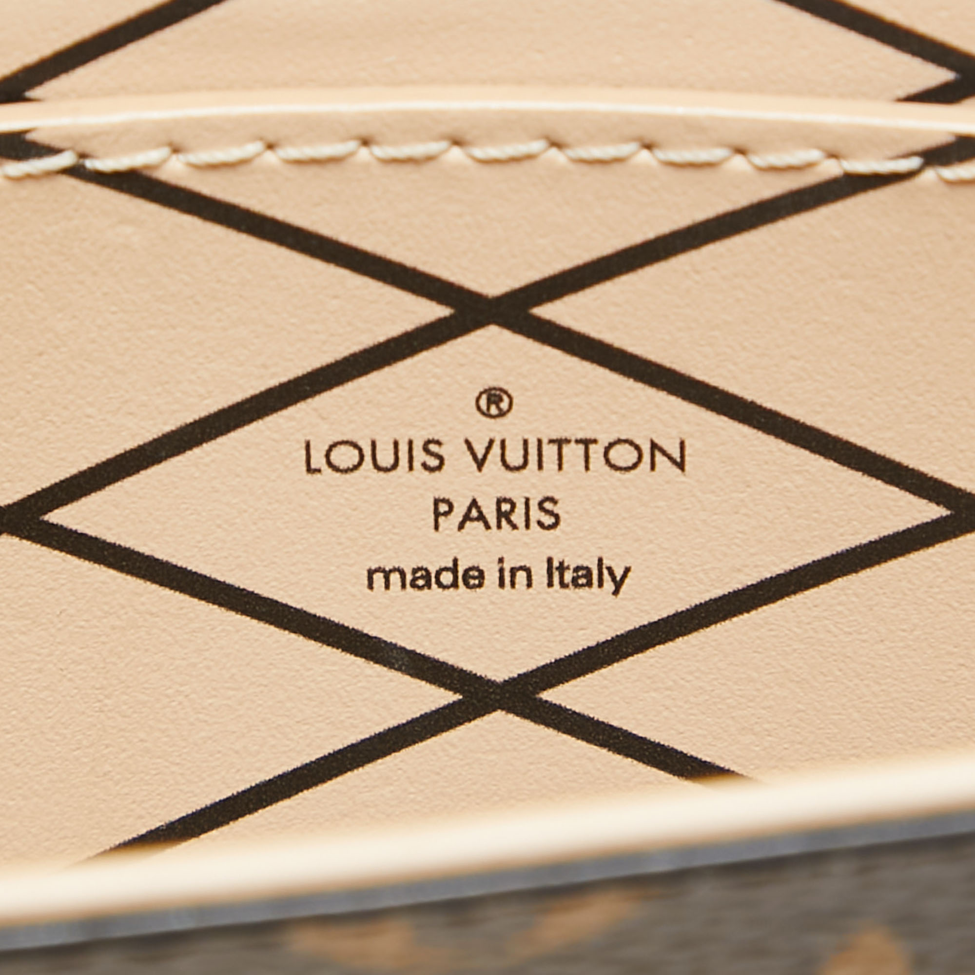 Louis Vuitton Monogram Canvas And Leather Vertical Trunk Pochette