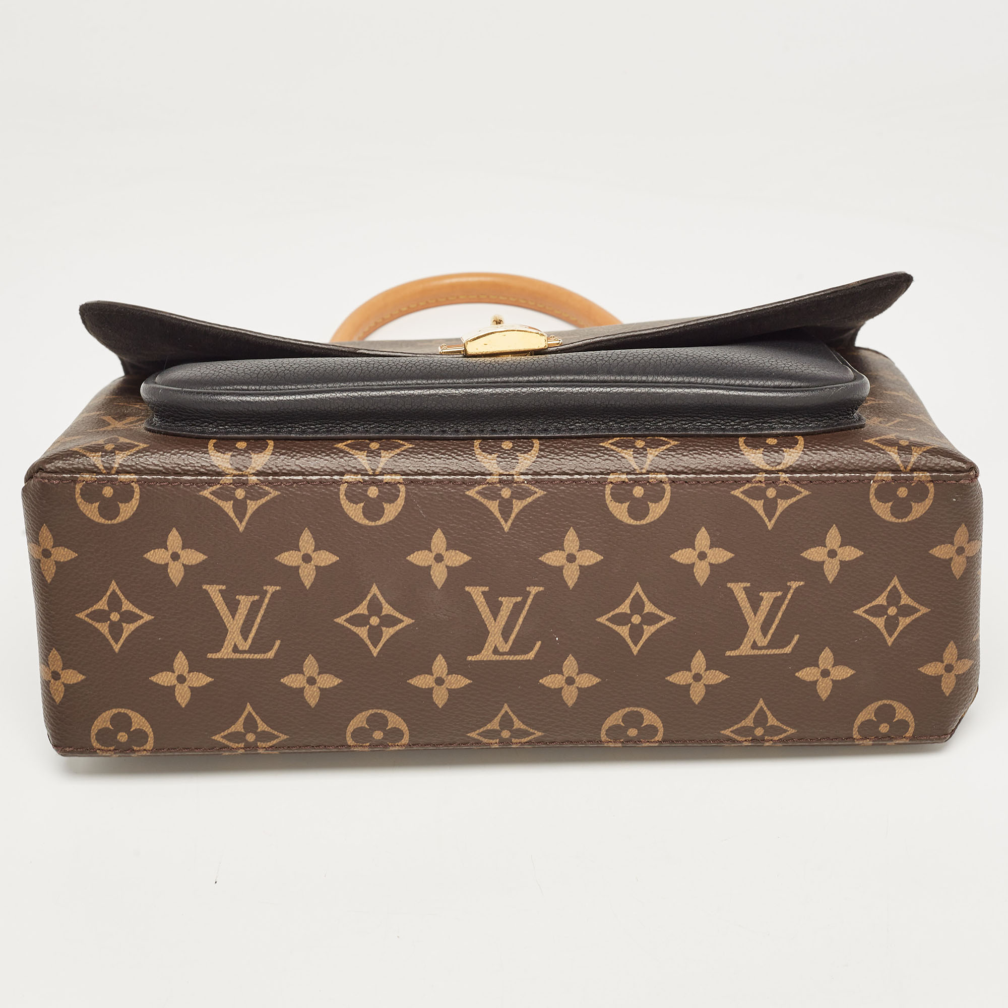 Louis Vuitton Black Monogram Canvas And Leather Marignan Bag