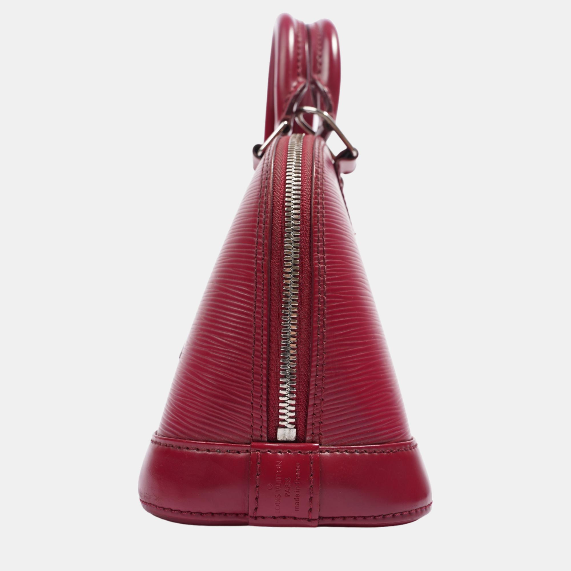 Louis Vuitton Alma Raspberry Epi Leather BB