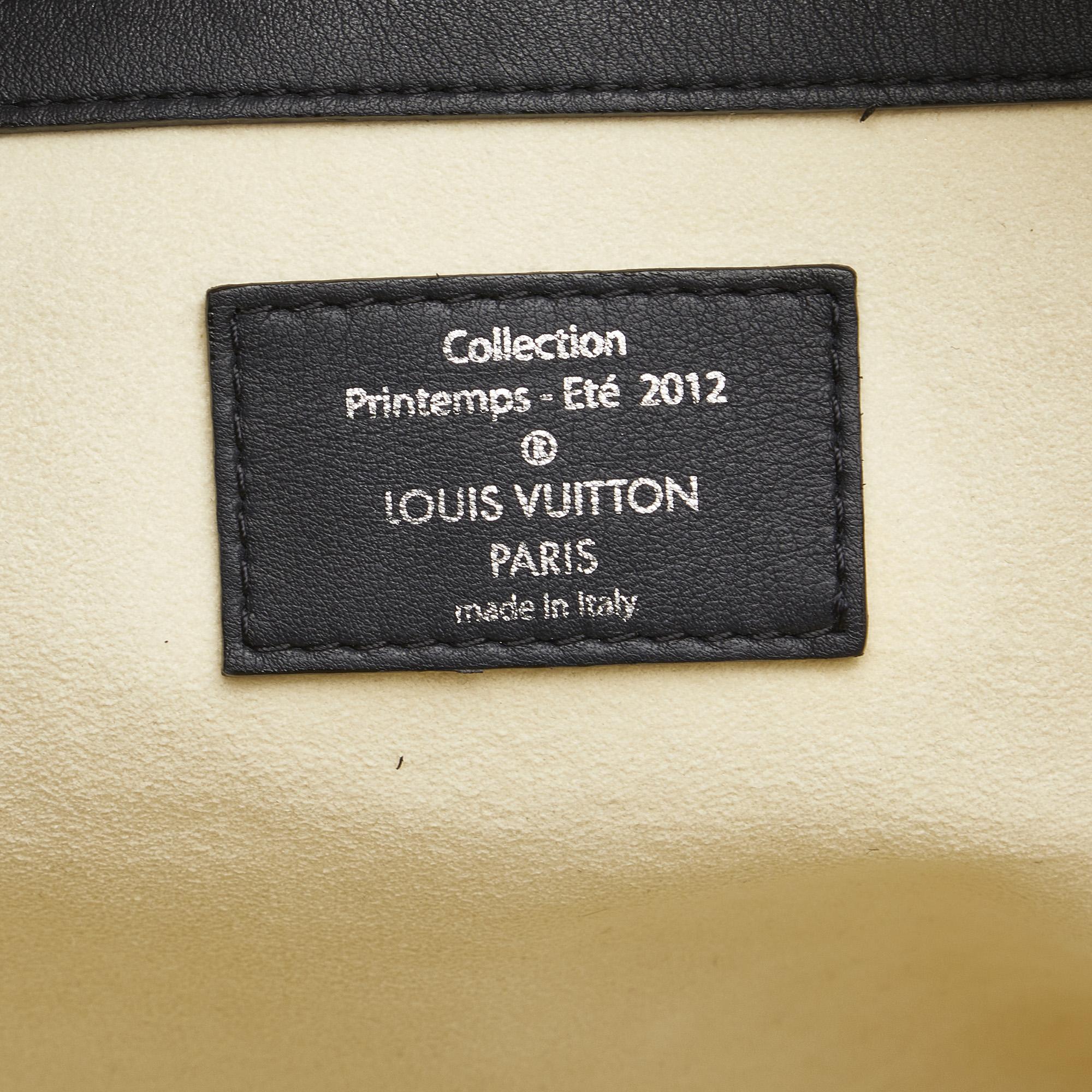 Louis Vuitton White/Black Suship Speedy North-South