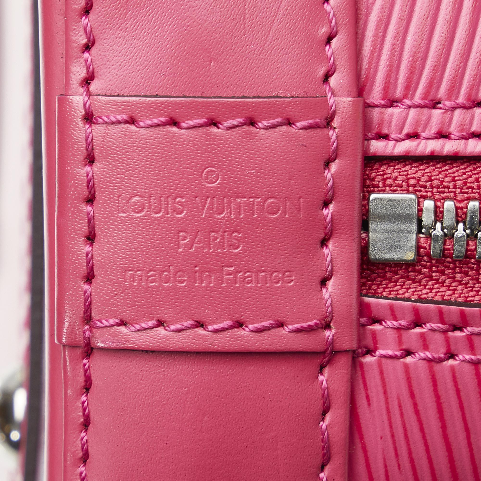 Louis Vuitton Pink Epi Alma BB