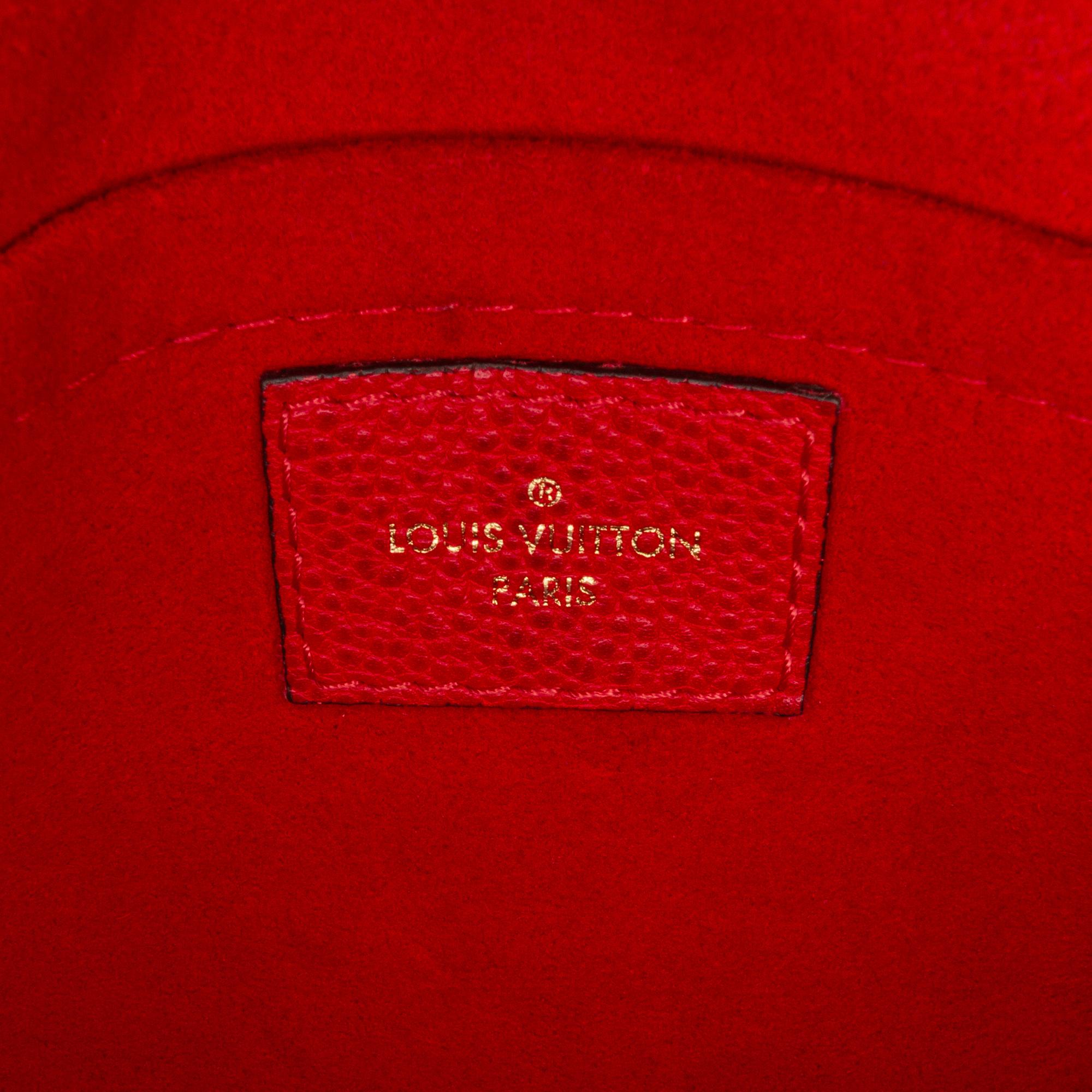 Louis Vuitton Red Monogram Empreinte Vavin BB