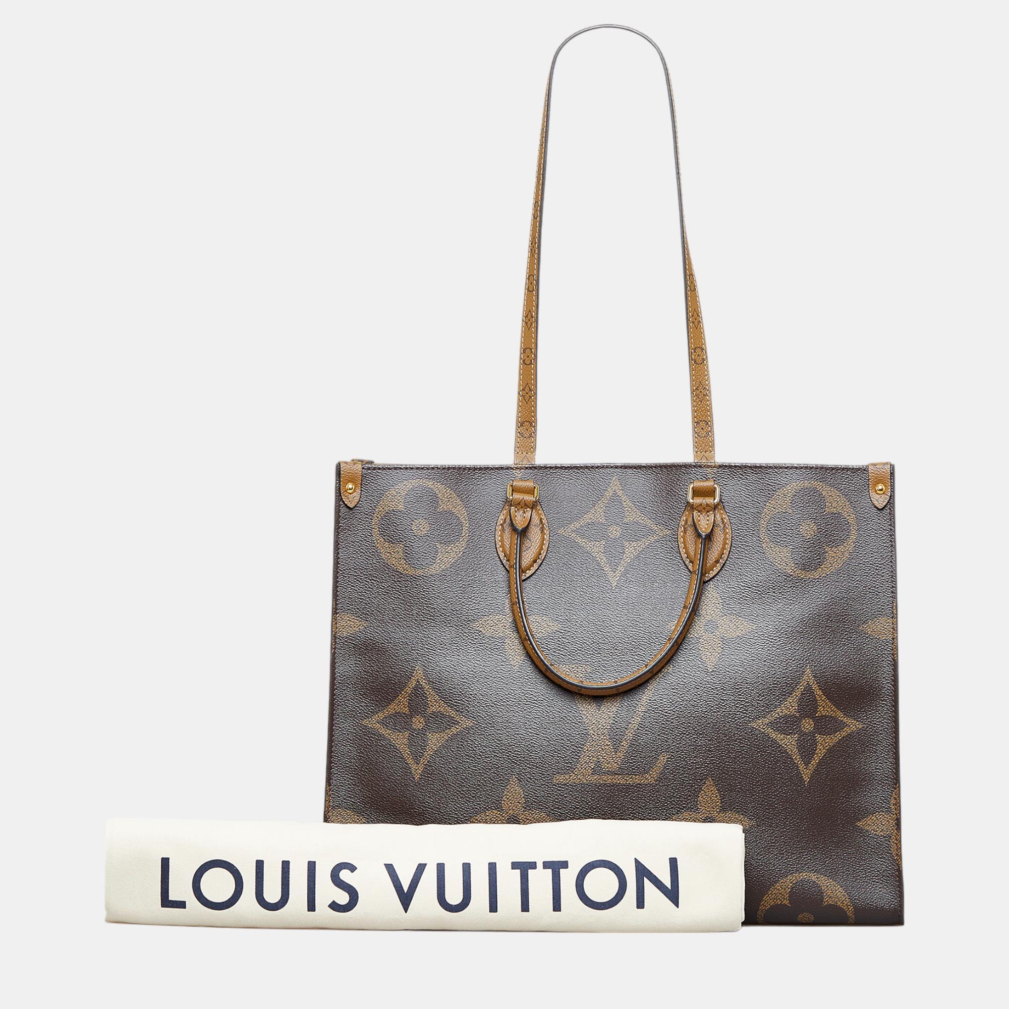 Louis Vuitton Brown Monogram Reverse Giant Onthego GM