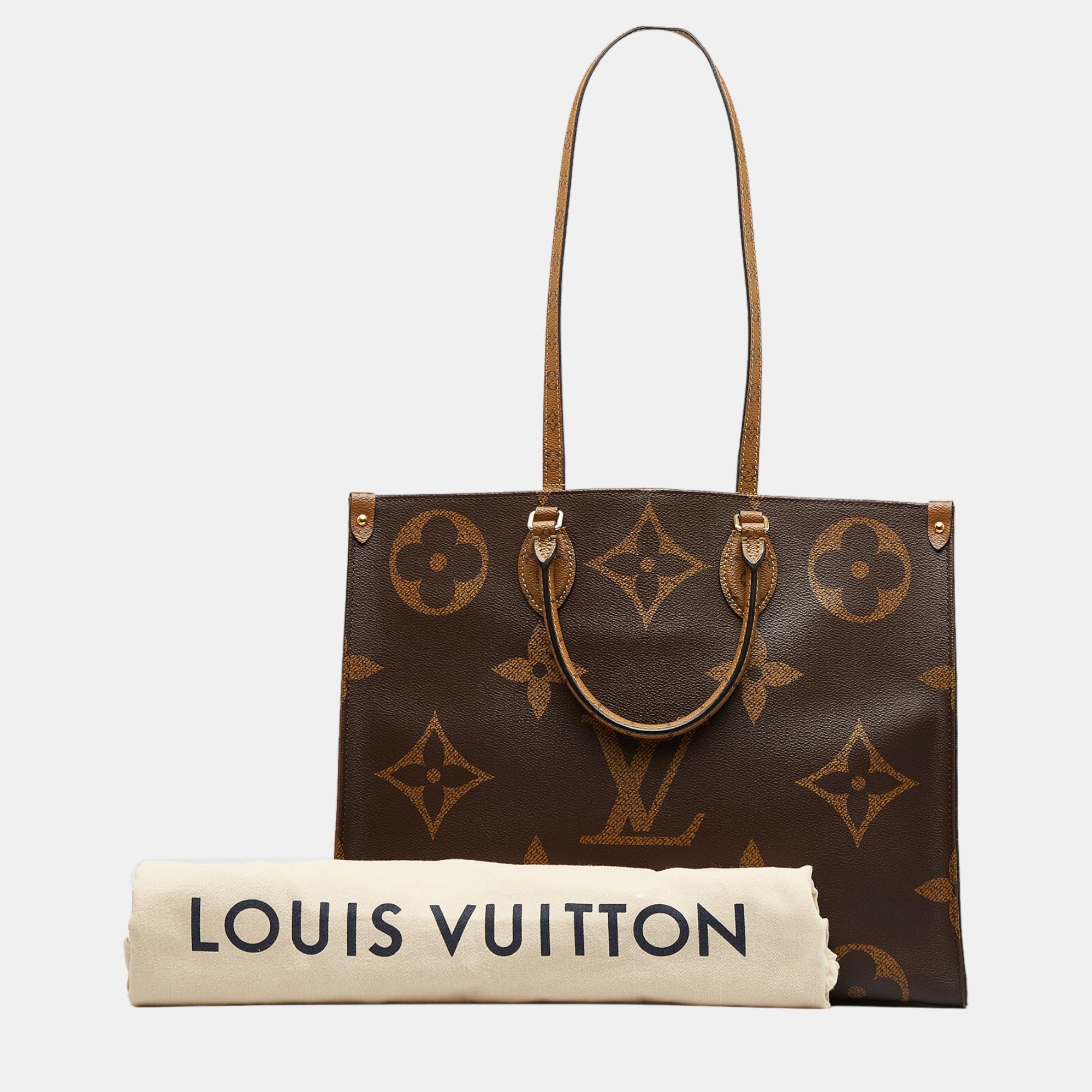 Louis Vuitton Brown Monogram Giant Reverse OnTheGo GM