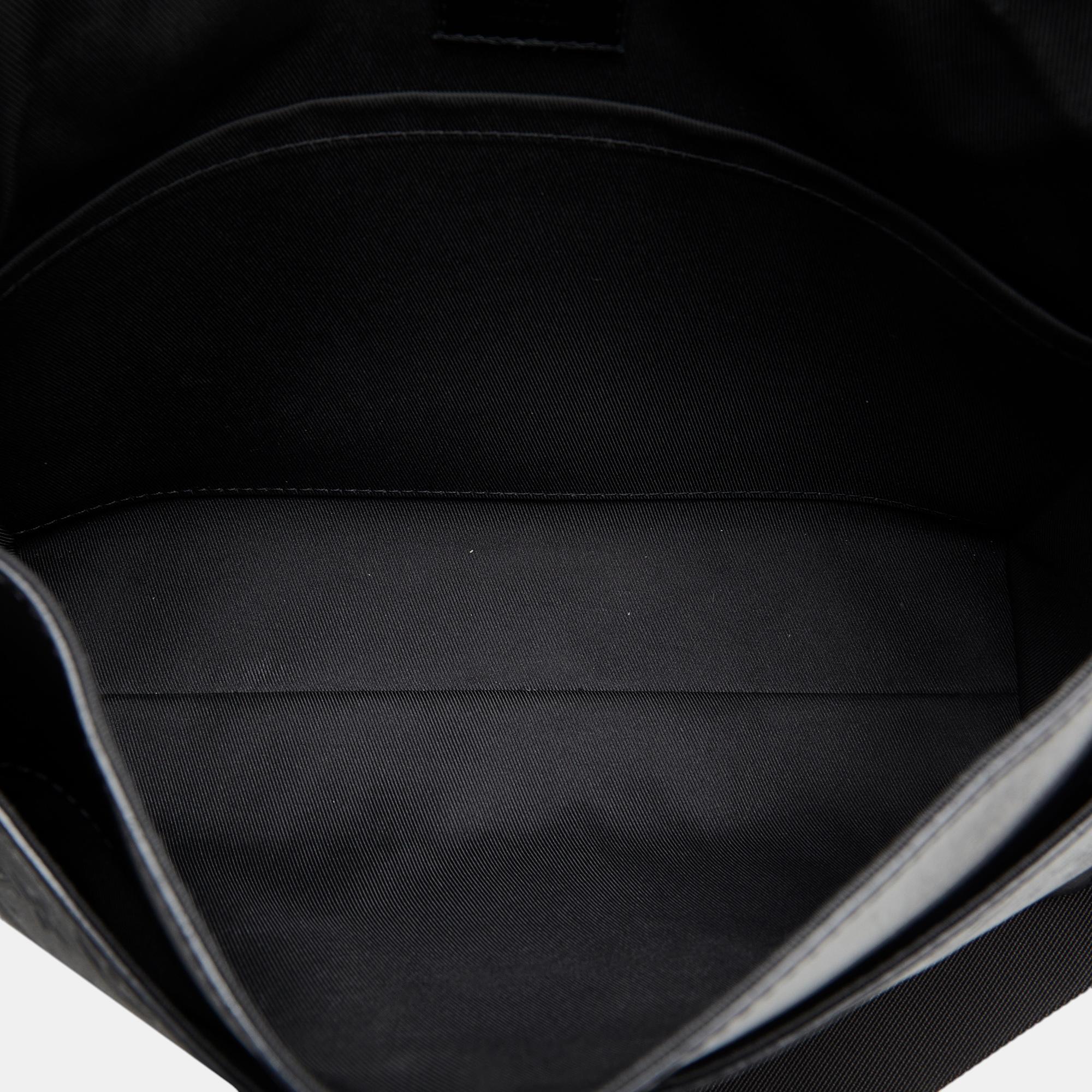 Louis Vuitton Black Monogram Shadow Sprinter Messenger Bag