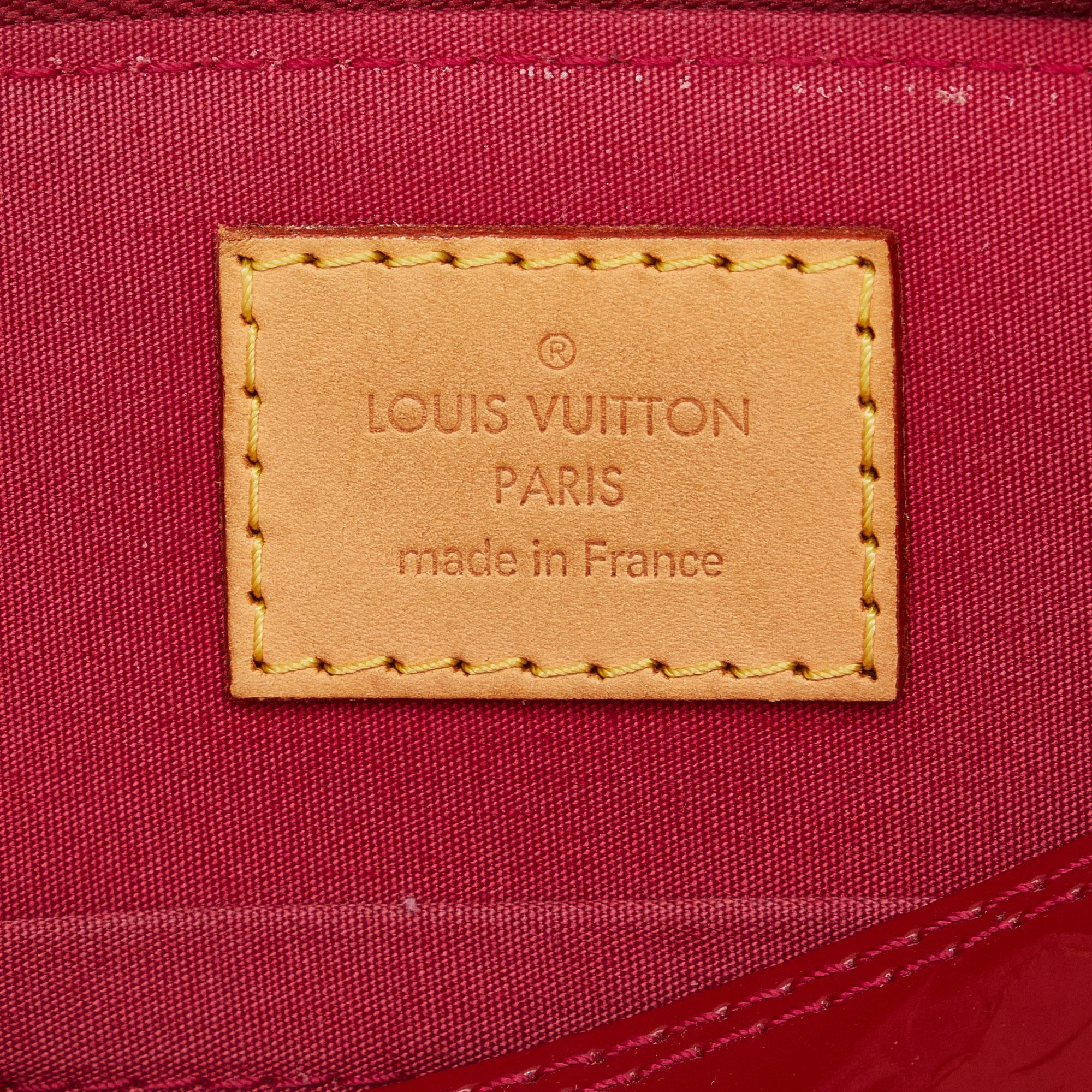 Louis Vuitton Red Monogram Vernis Alma BB