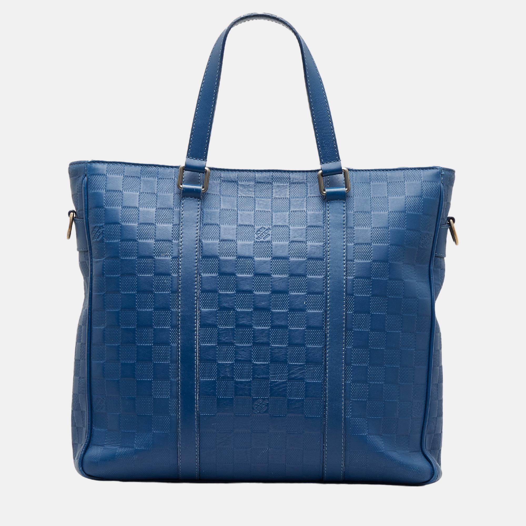 Louis Vuitton Blue Damier Infini Tadao PM