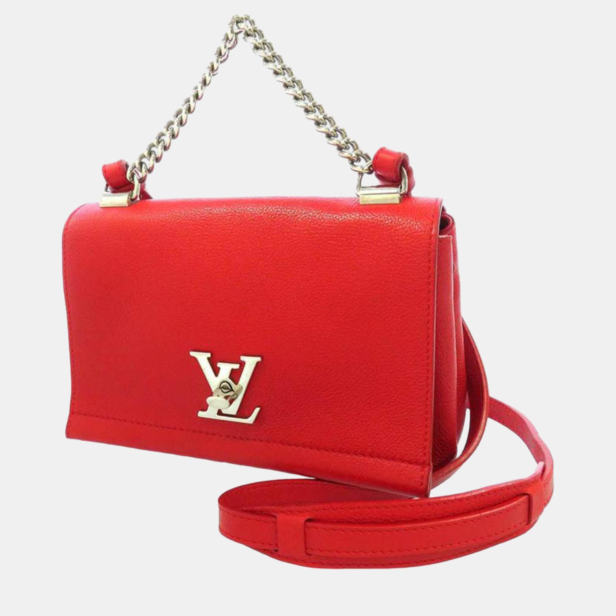 Louis Vuitton Red Lockme II BB