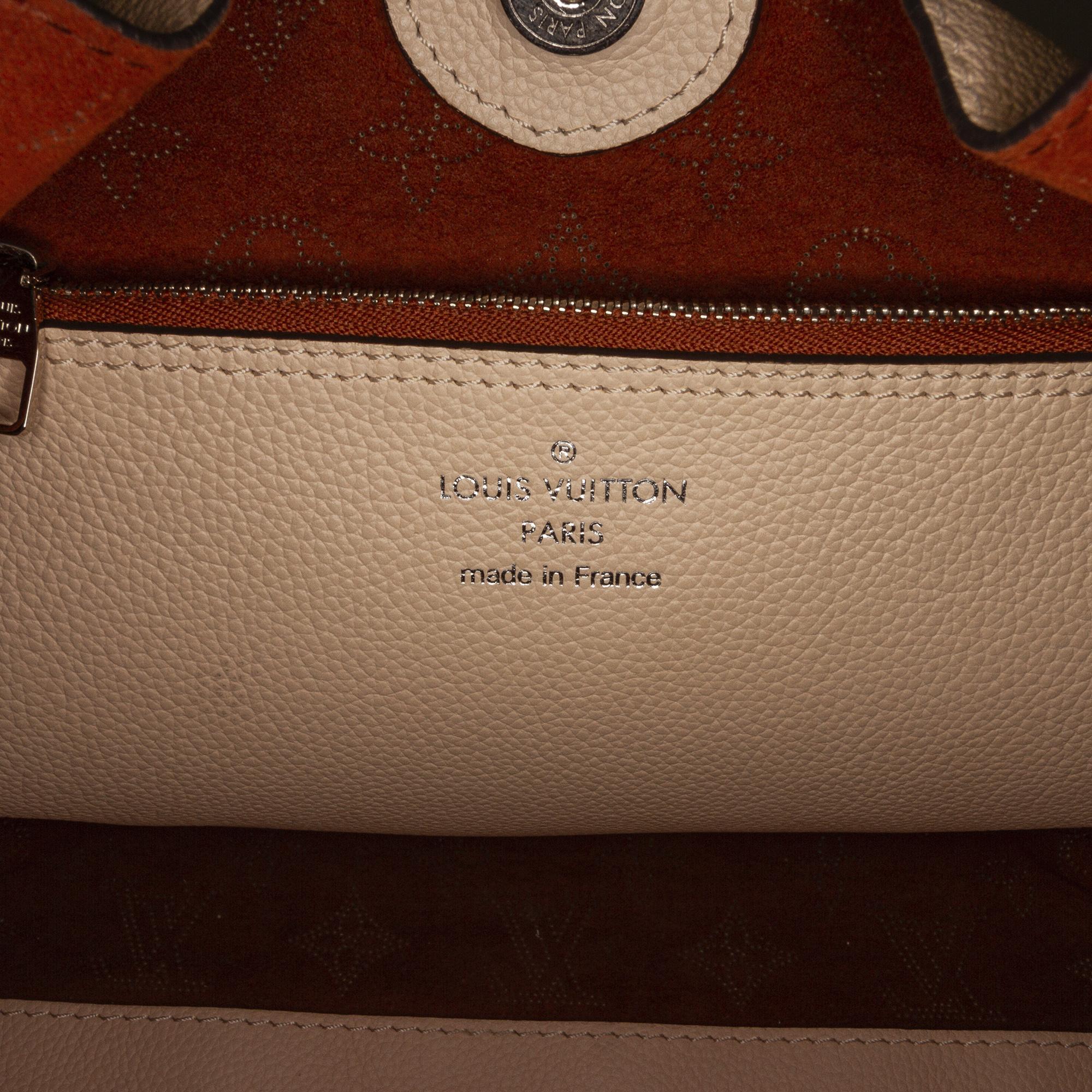 Louis Vuitton Beige/Brown Monogram Mahina Carmel
