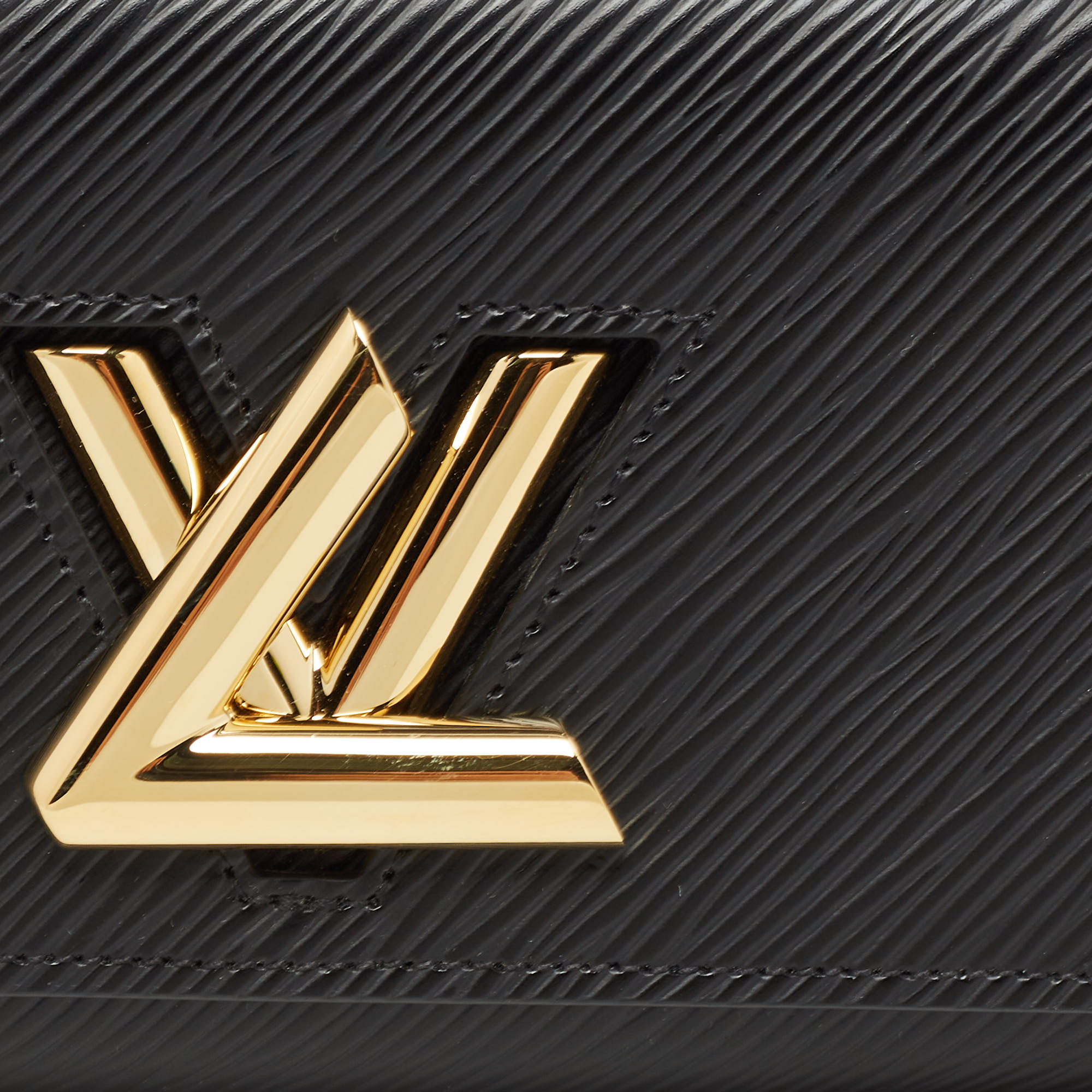 Louis Vuitton Black Epi Leather Twist Wallet