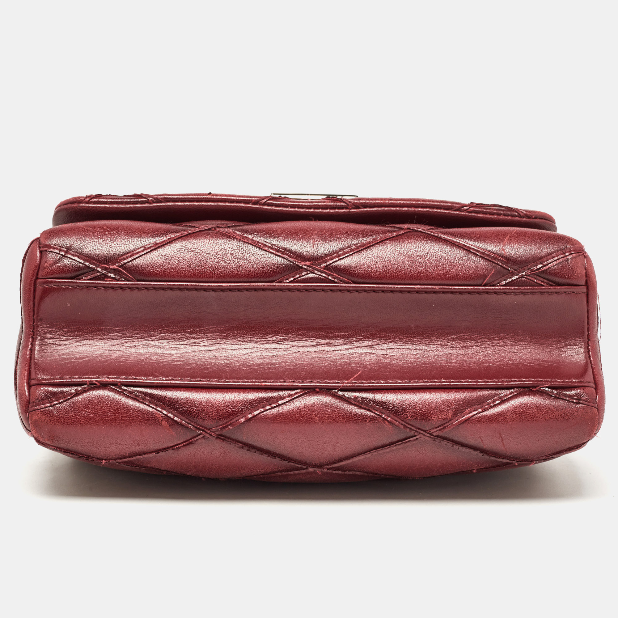 Louis Vuitton Bordeaux Malletage Leather GO-14 PM Bag
