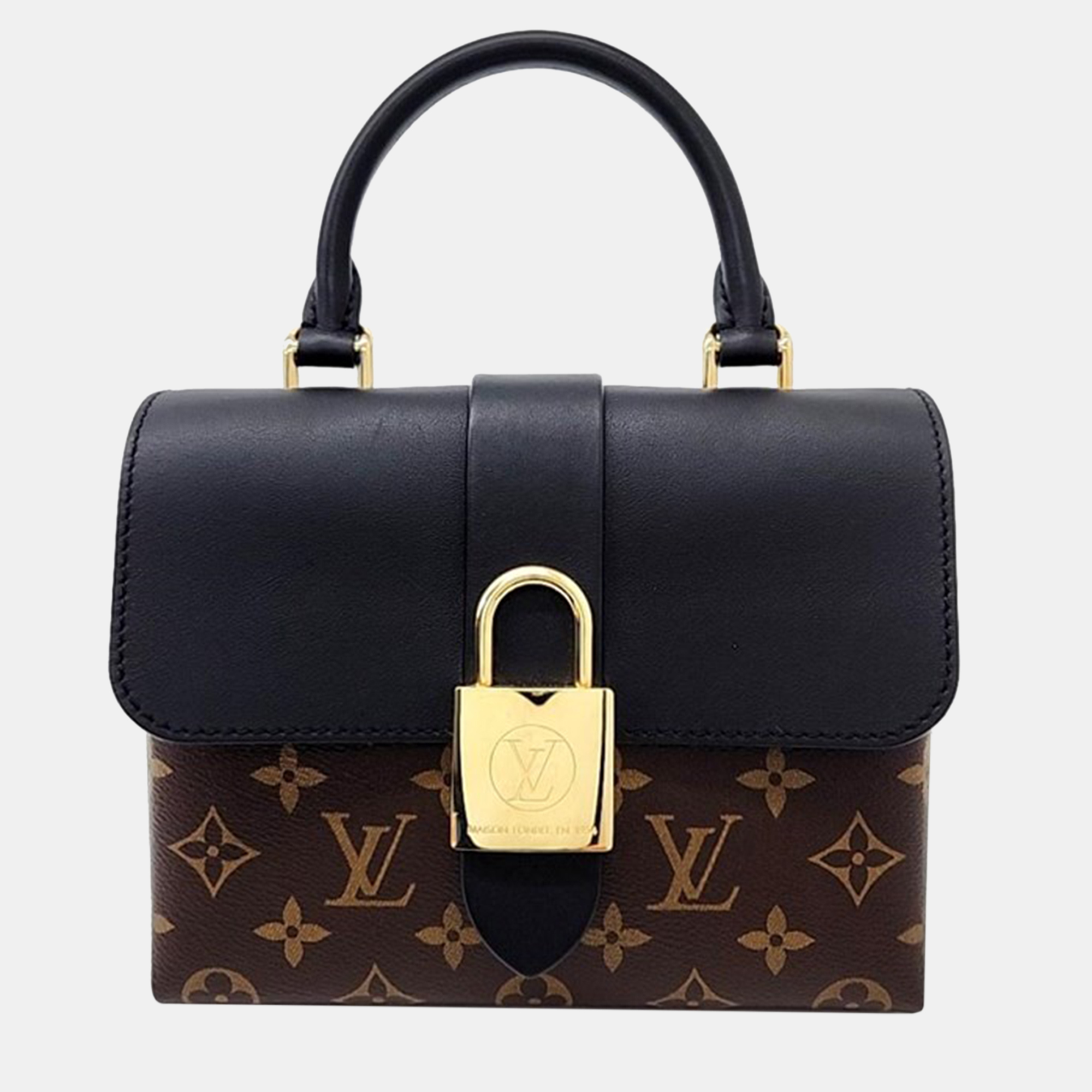 Louis vuitton brown monogram canvas and leather locky bb bag