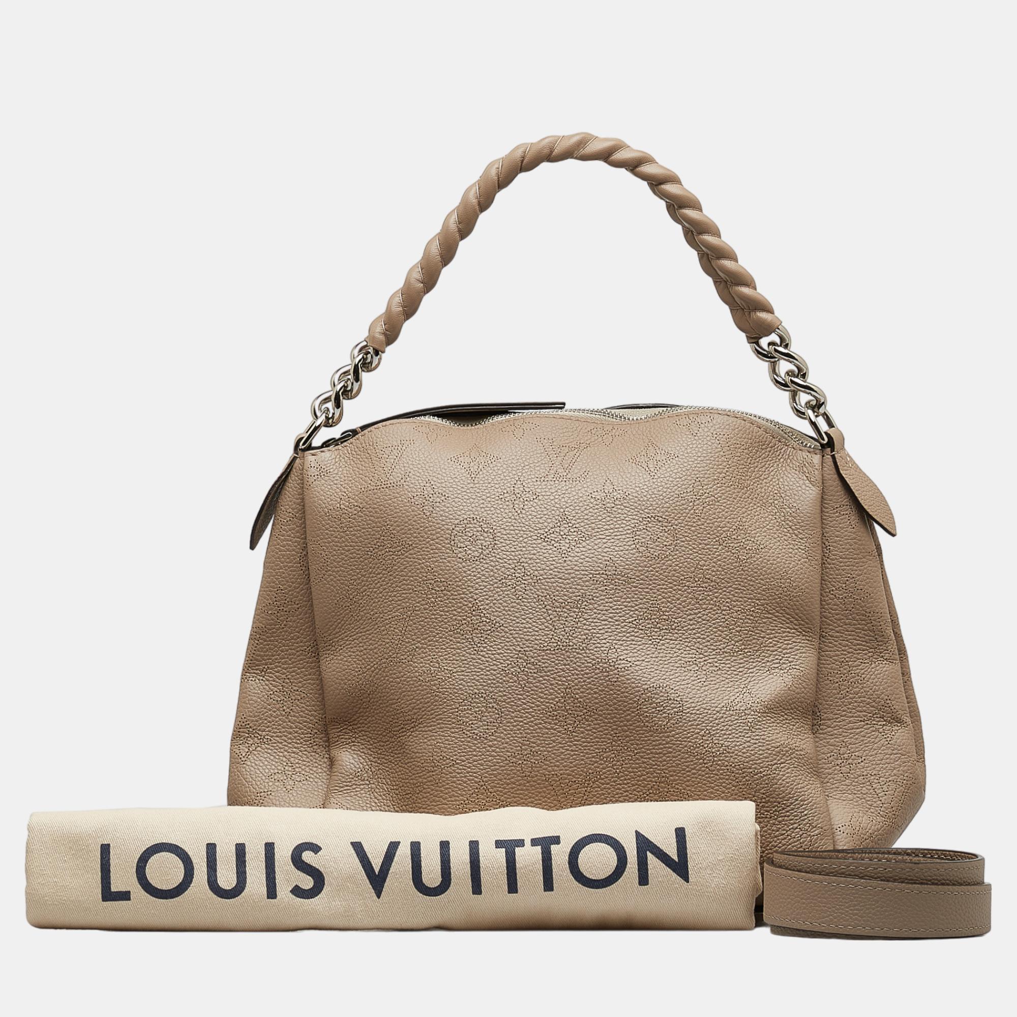 Louis Vuitton Beige/Brown Monogram Mahina Babylone Chain BB