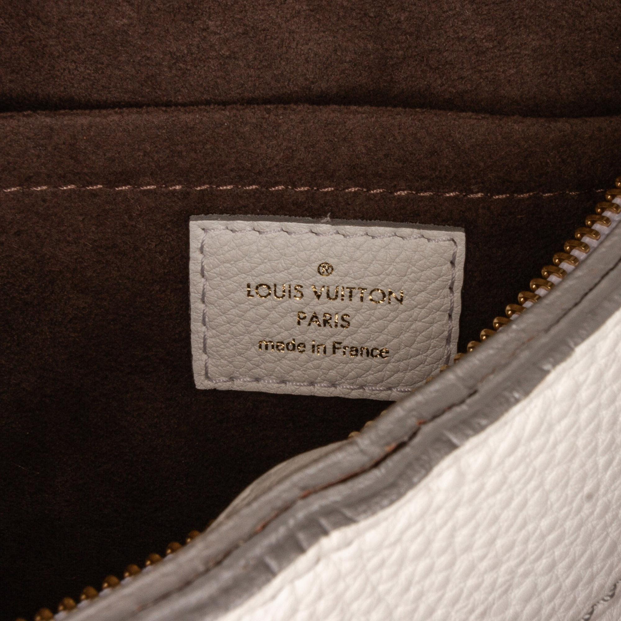 Louis Vuitton White Monogram Mahina XL