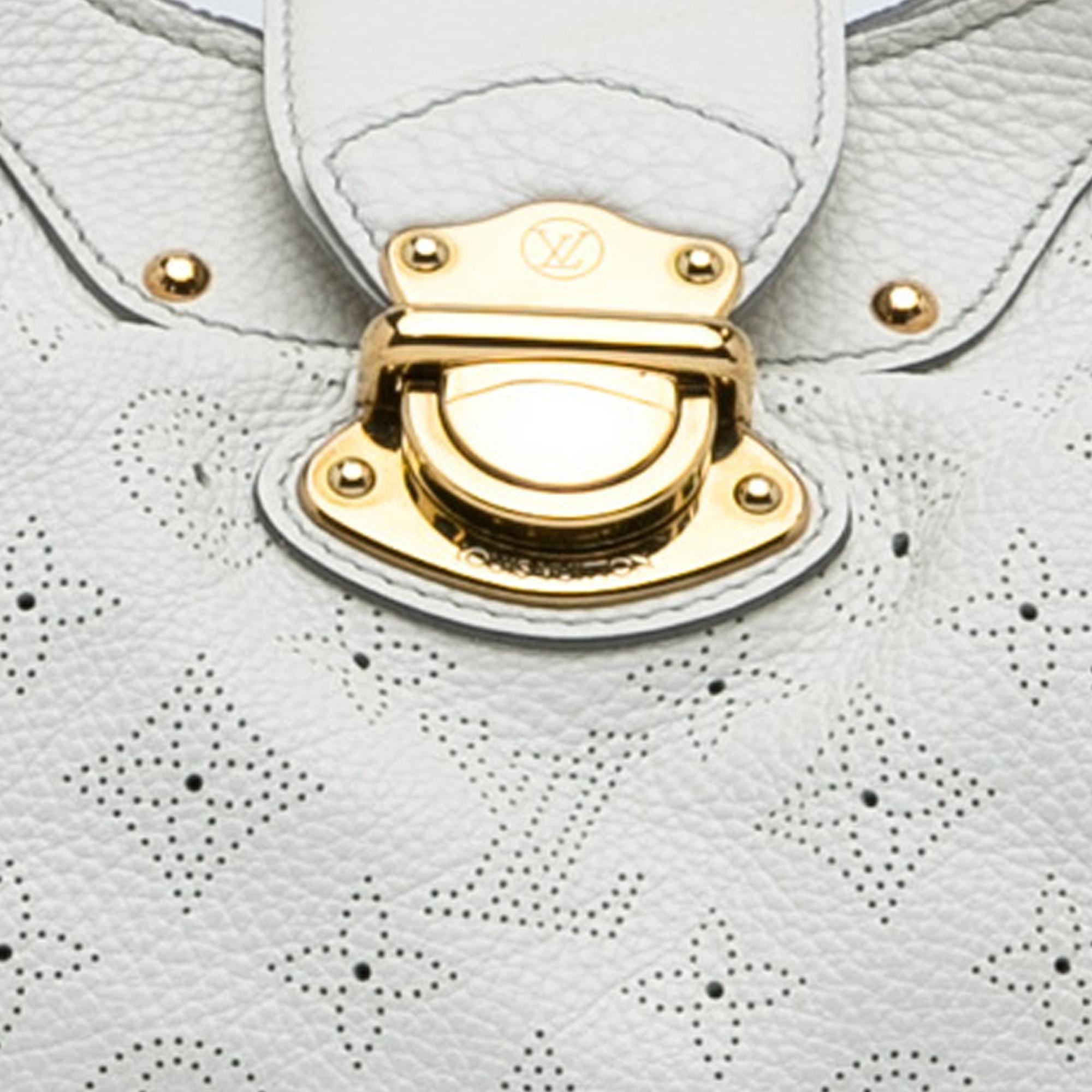Louis Vuitton White Monogram Mahina XL