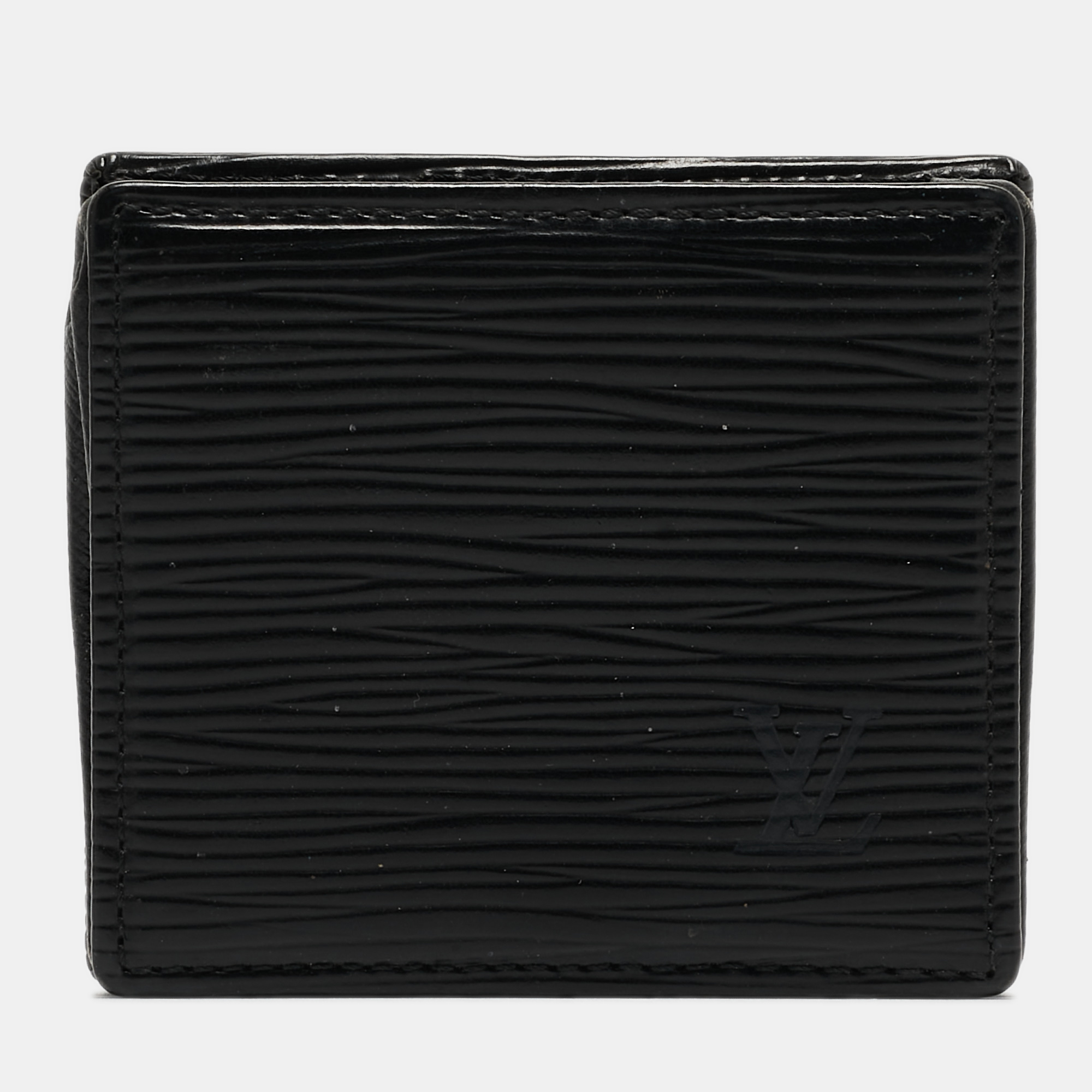 

Louis Vuitton Black Epi Leather Porte-Monnaie Boite Coin Purse