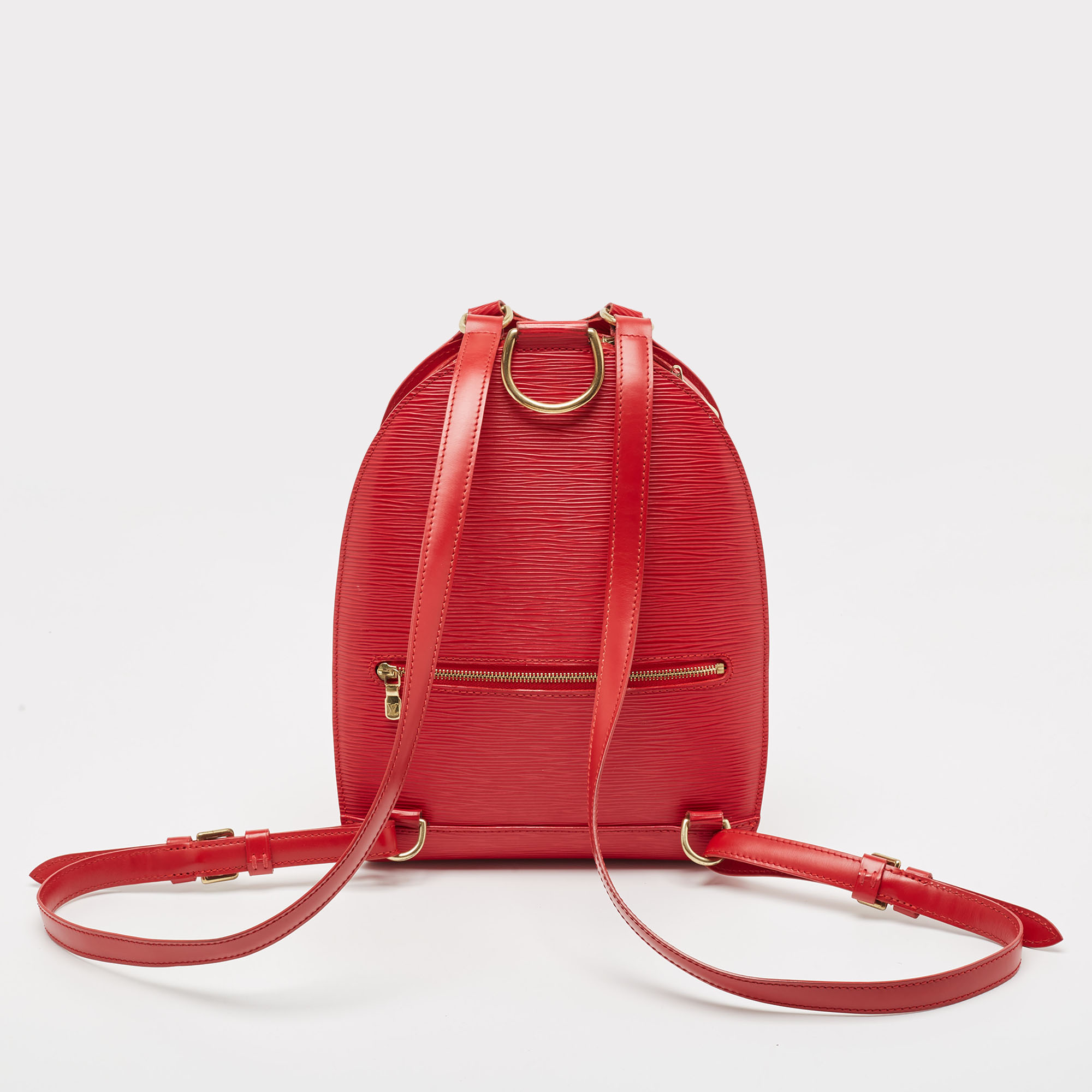 Louis Vuitton Red Epi Leather Mabillon Backpack