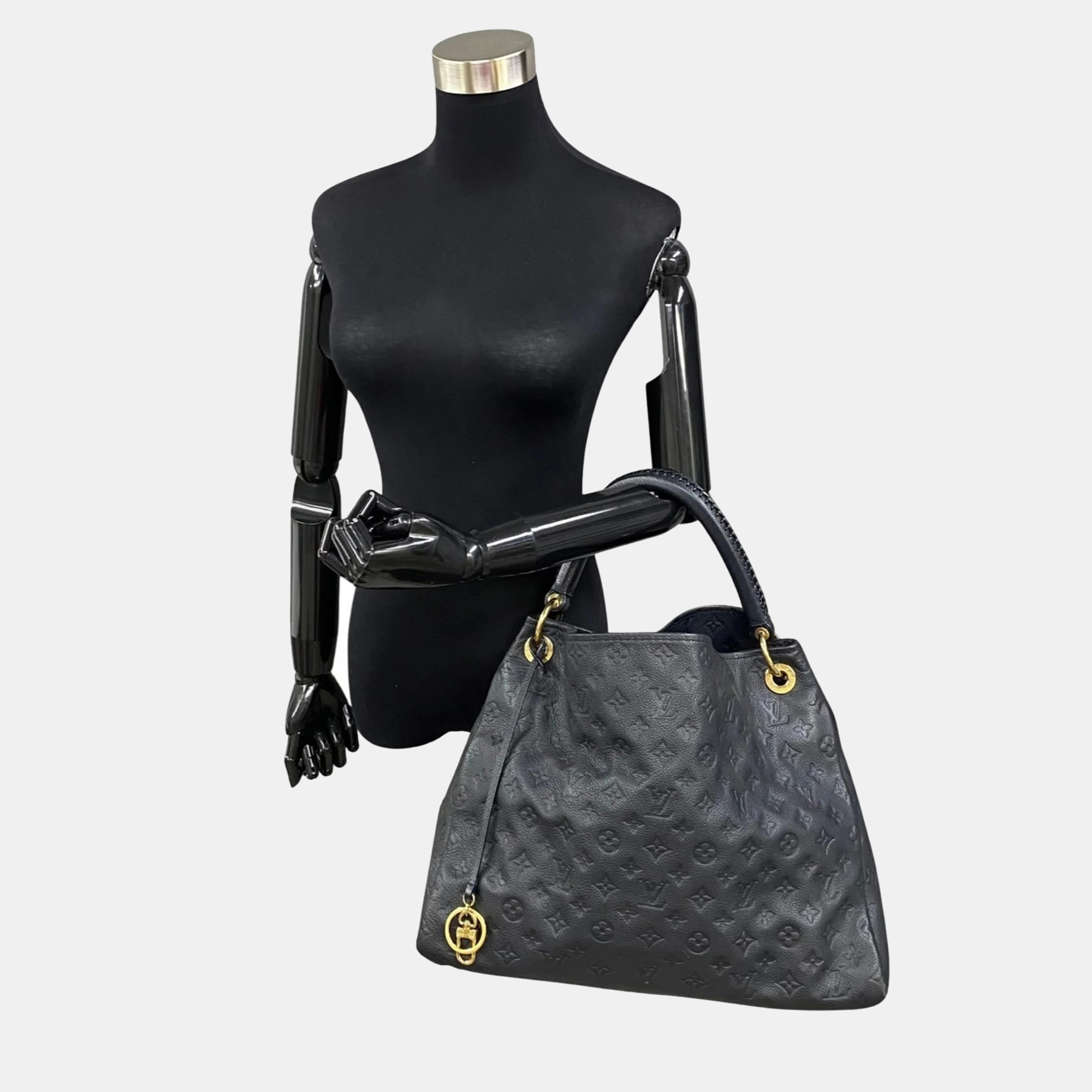 Louis Vuitton Black Monogram Empreinte Leather Artsy MM Shoulder Bag
Louis Vuitton Black Monogram Empreinte Leather Artsy MM Shoulder Bag