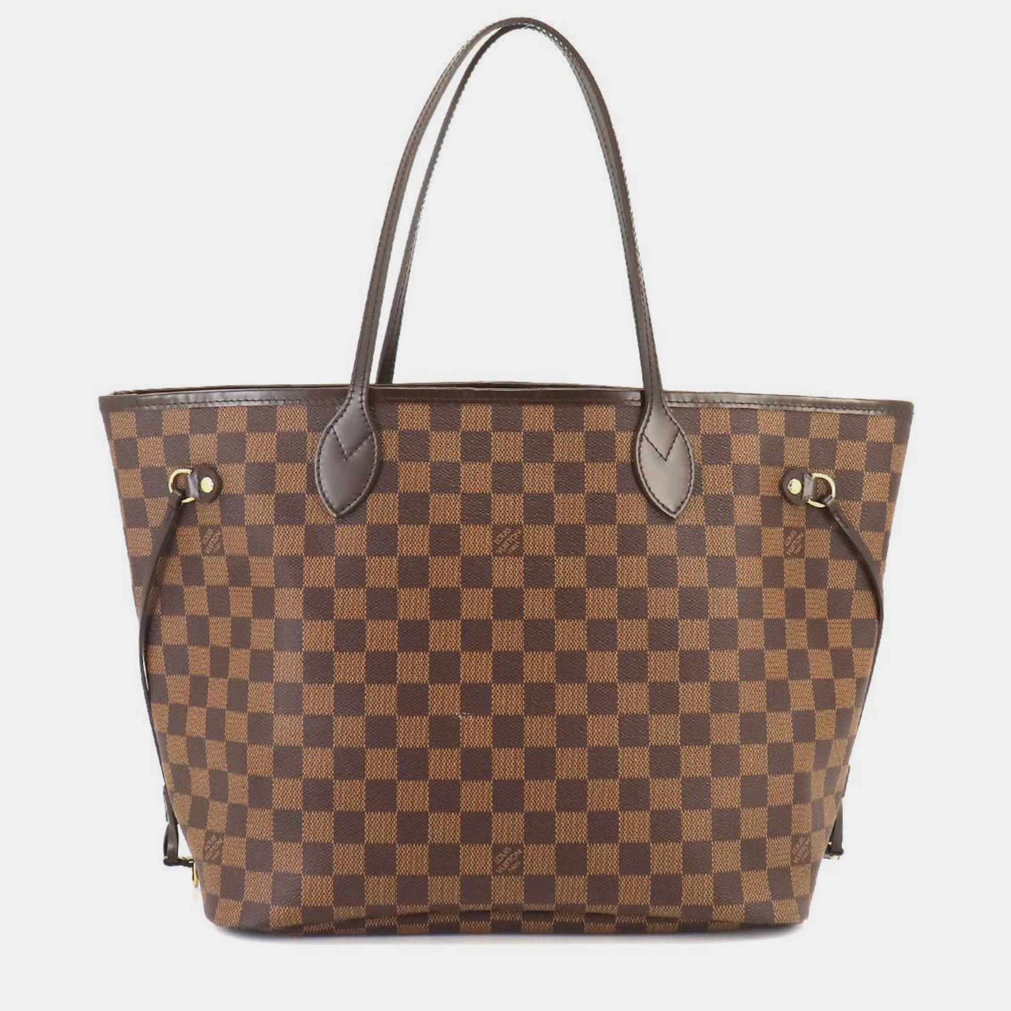 Louis vuitton brown canvas  neverfull totes