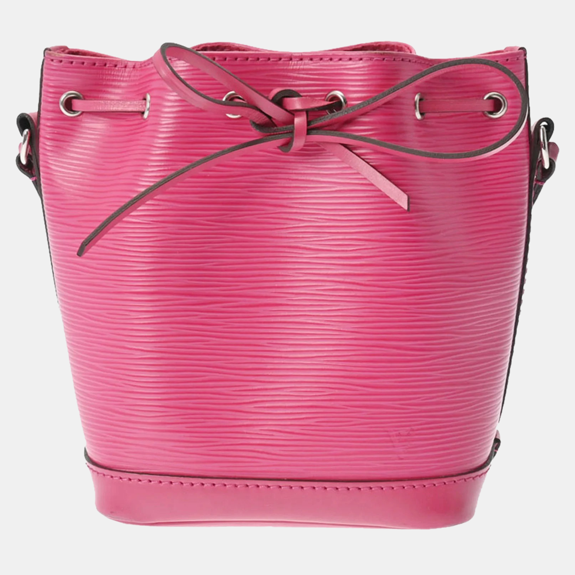 Louis vuitton pink epi leather nano noe shoulder bag