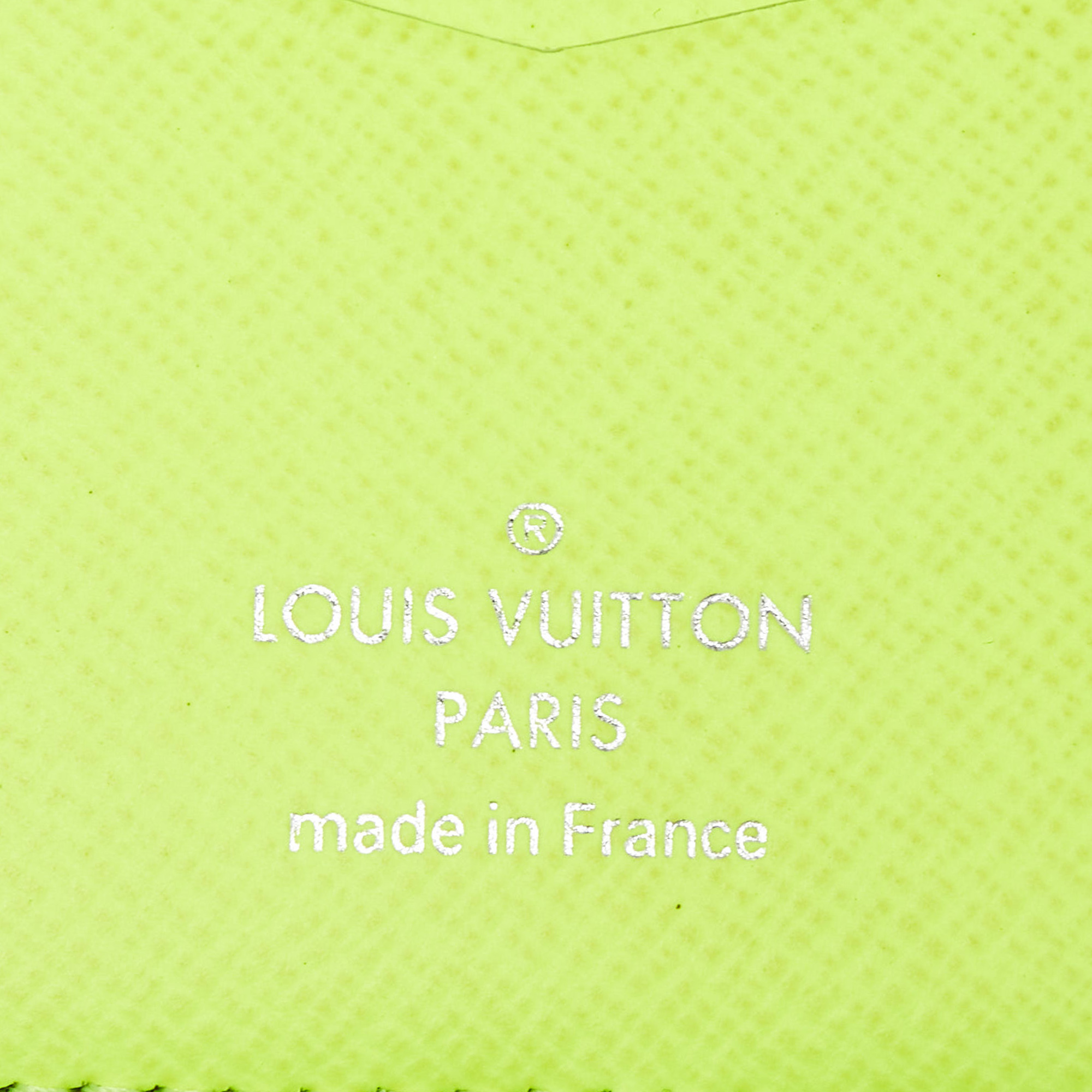 Louis Vuitton Neon Yellow Monogram Canvas Pocket Organizer