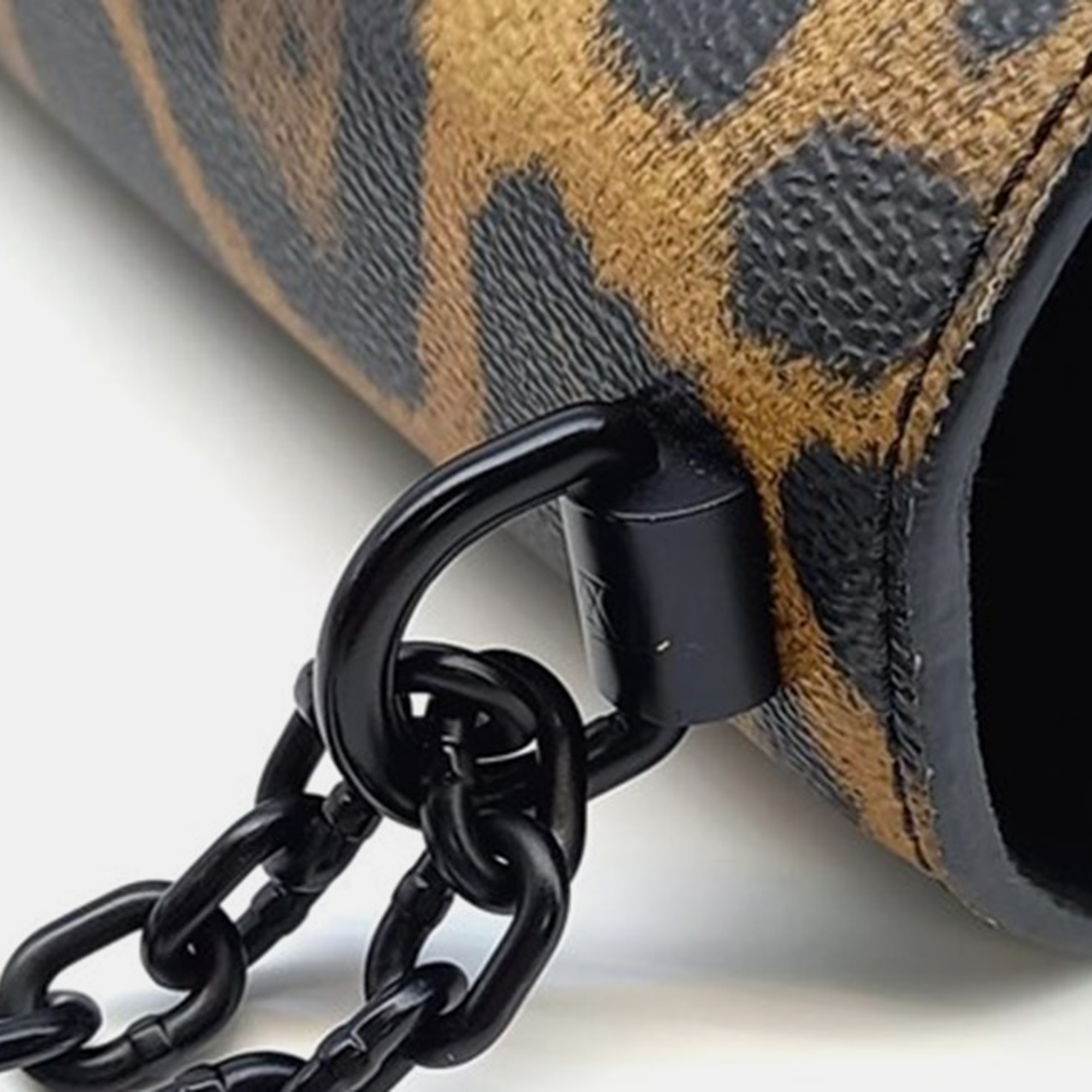 Louis Vuitton Leopard Print Leather Wild Animal Twist MM Top Handle Bag