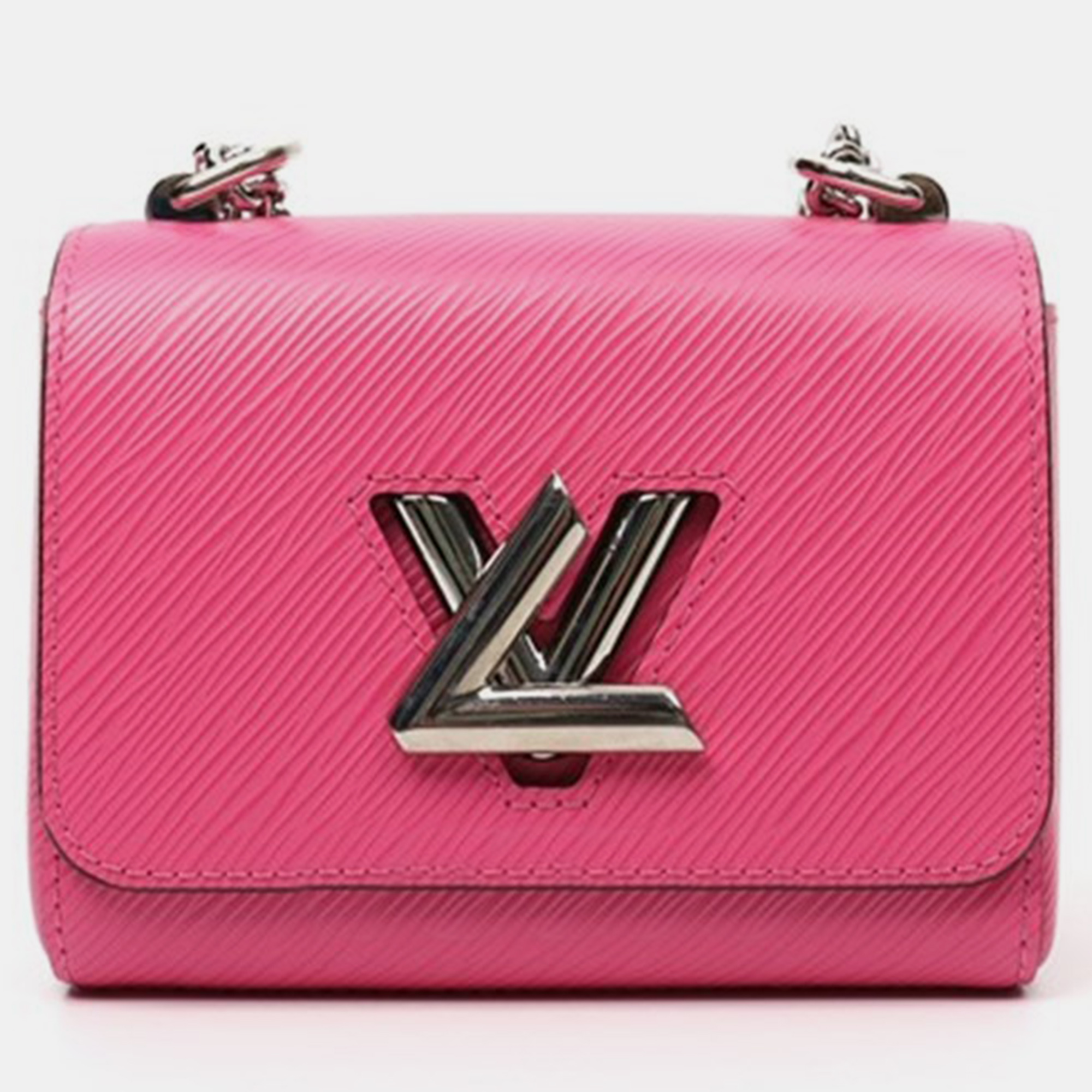 Louis vuitton pink epi leather twist mini shoulder bag