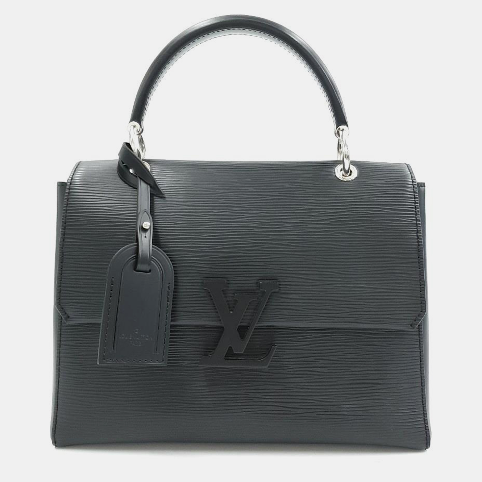 Louis vuitton black epi leather grenelle pm top handle bag