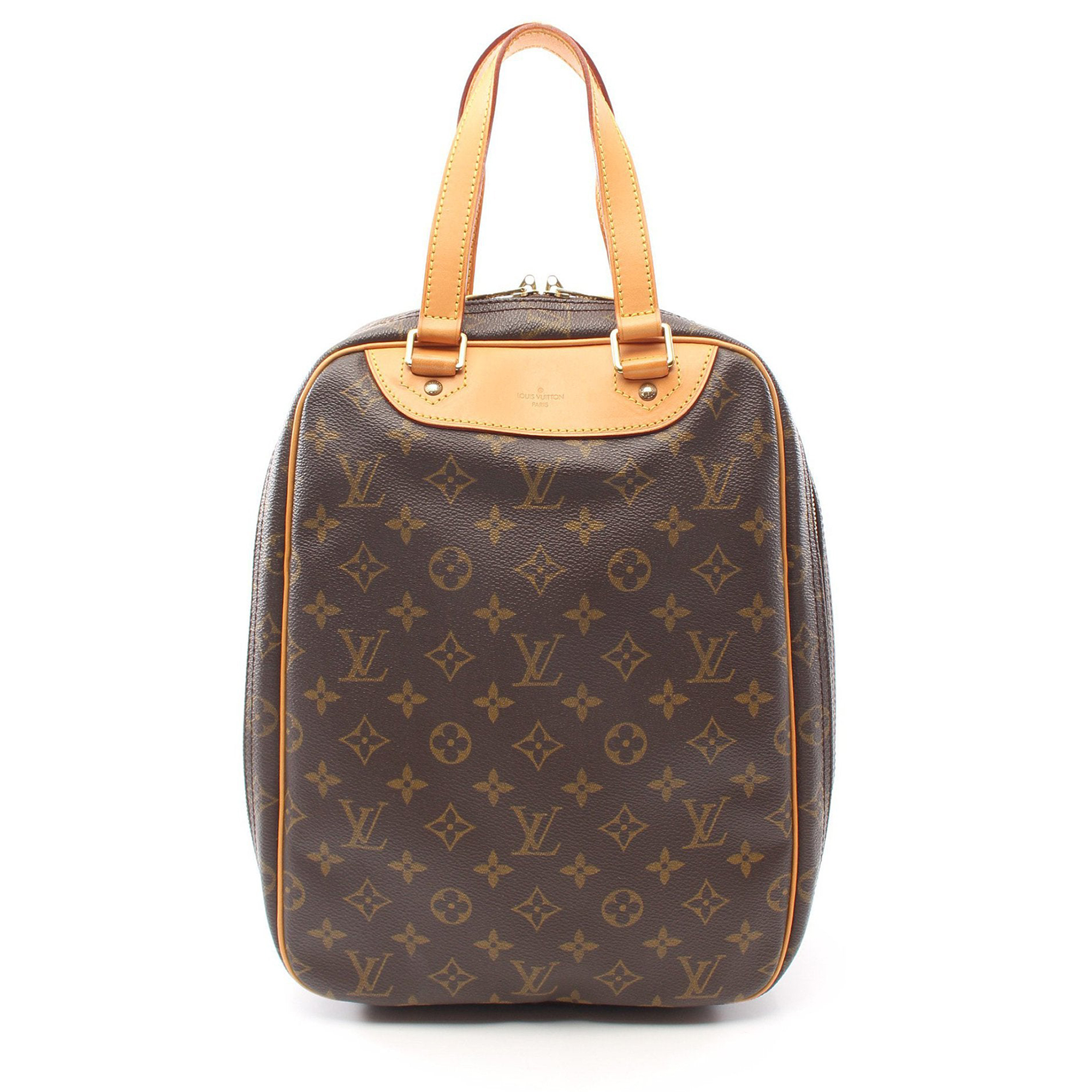 Louis vuitton excursion monogram handbag pvc leather brown