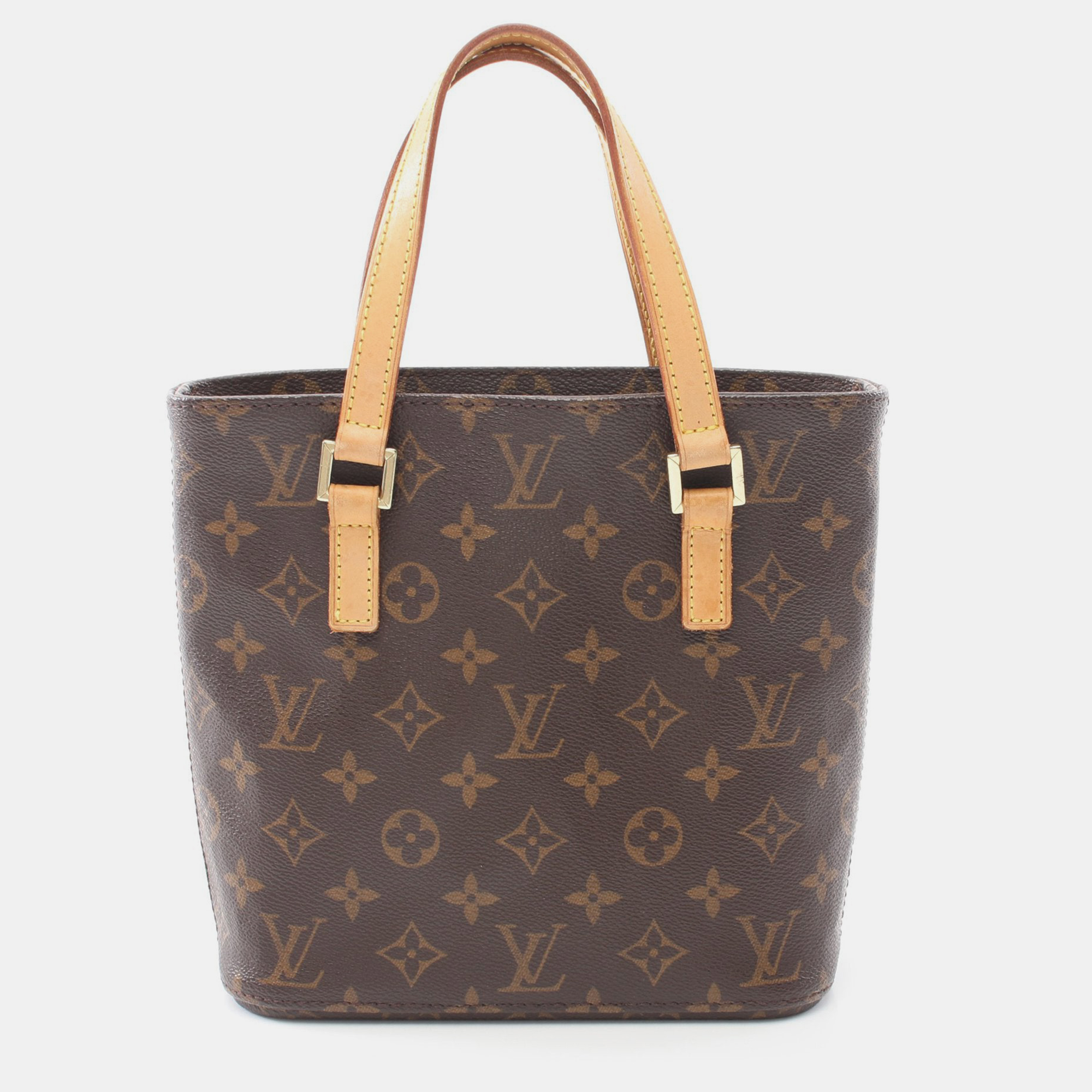 Louis vuitton vavin pm monogram handbag pvc leather brown