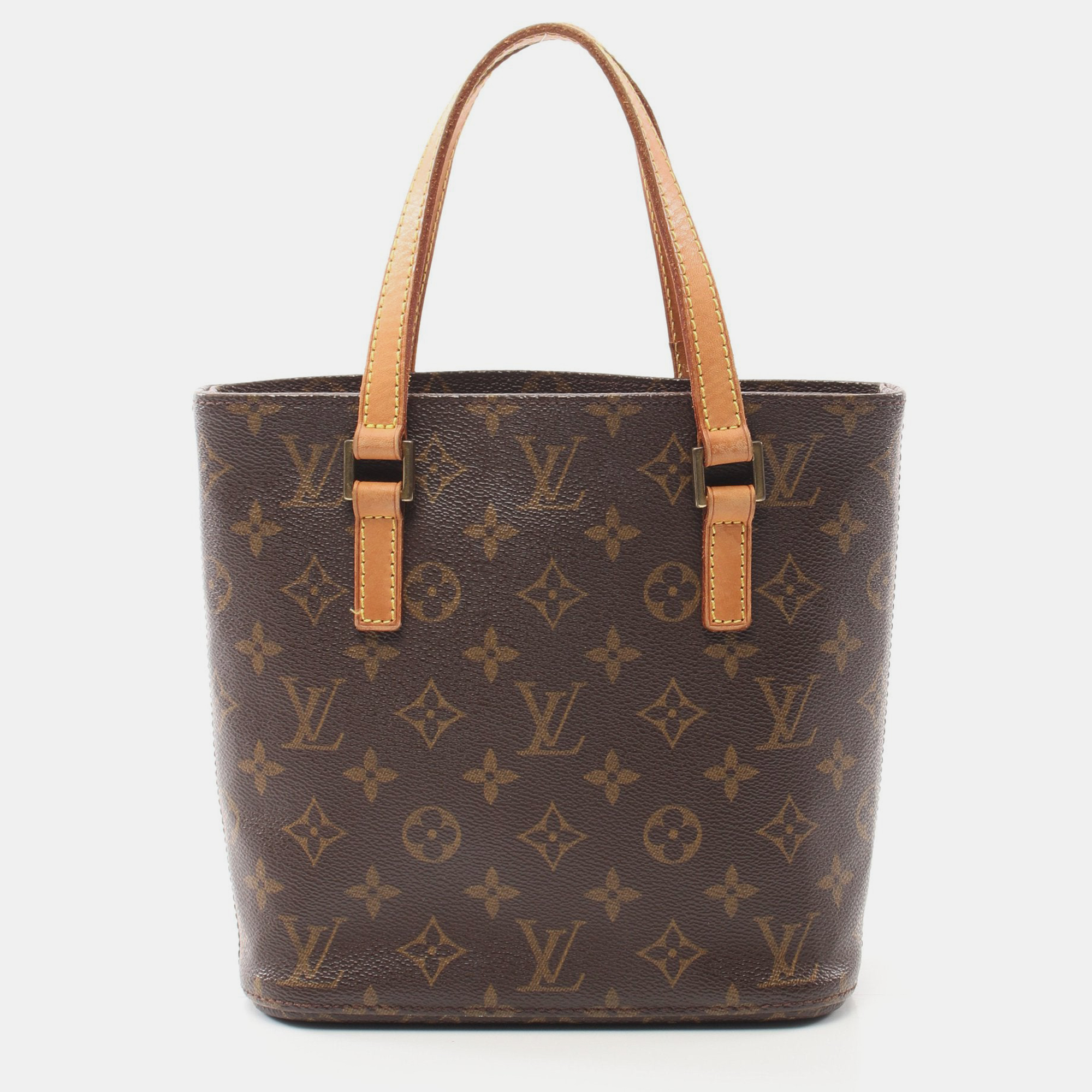 Louis vuitton vavin pm monogram handbag pvc leather brown